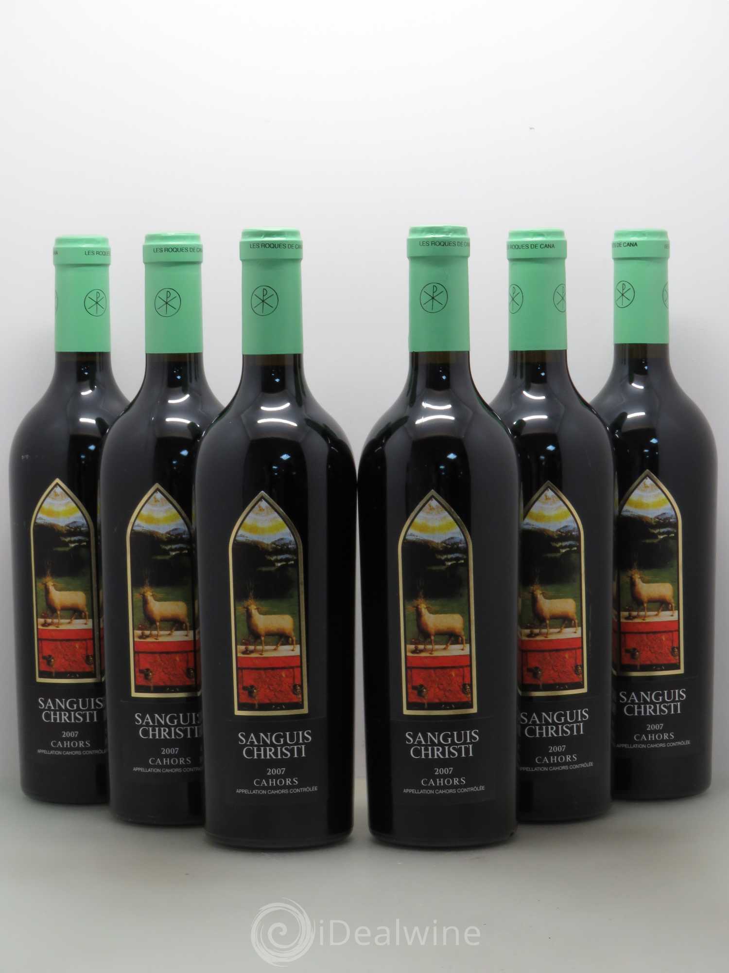 Cahors Sanguis Christi - Les Roques de Cana 2007 - Lot de 6 bouteilles - 0