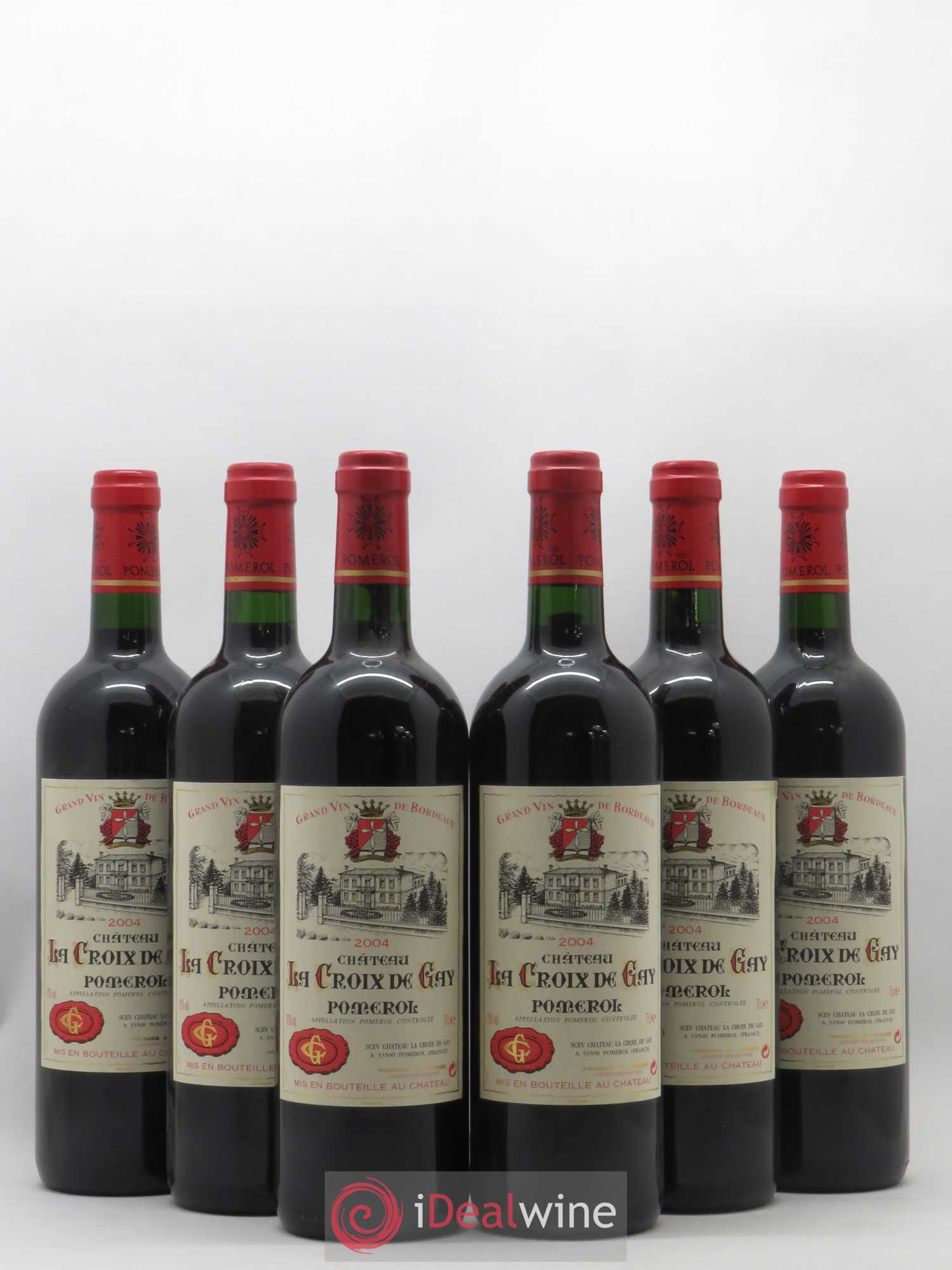 Château la Croix de Gay 2004 - Lot de 6 bouteilles - 0