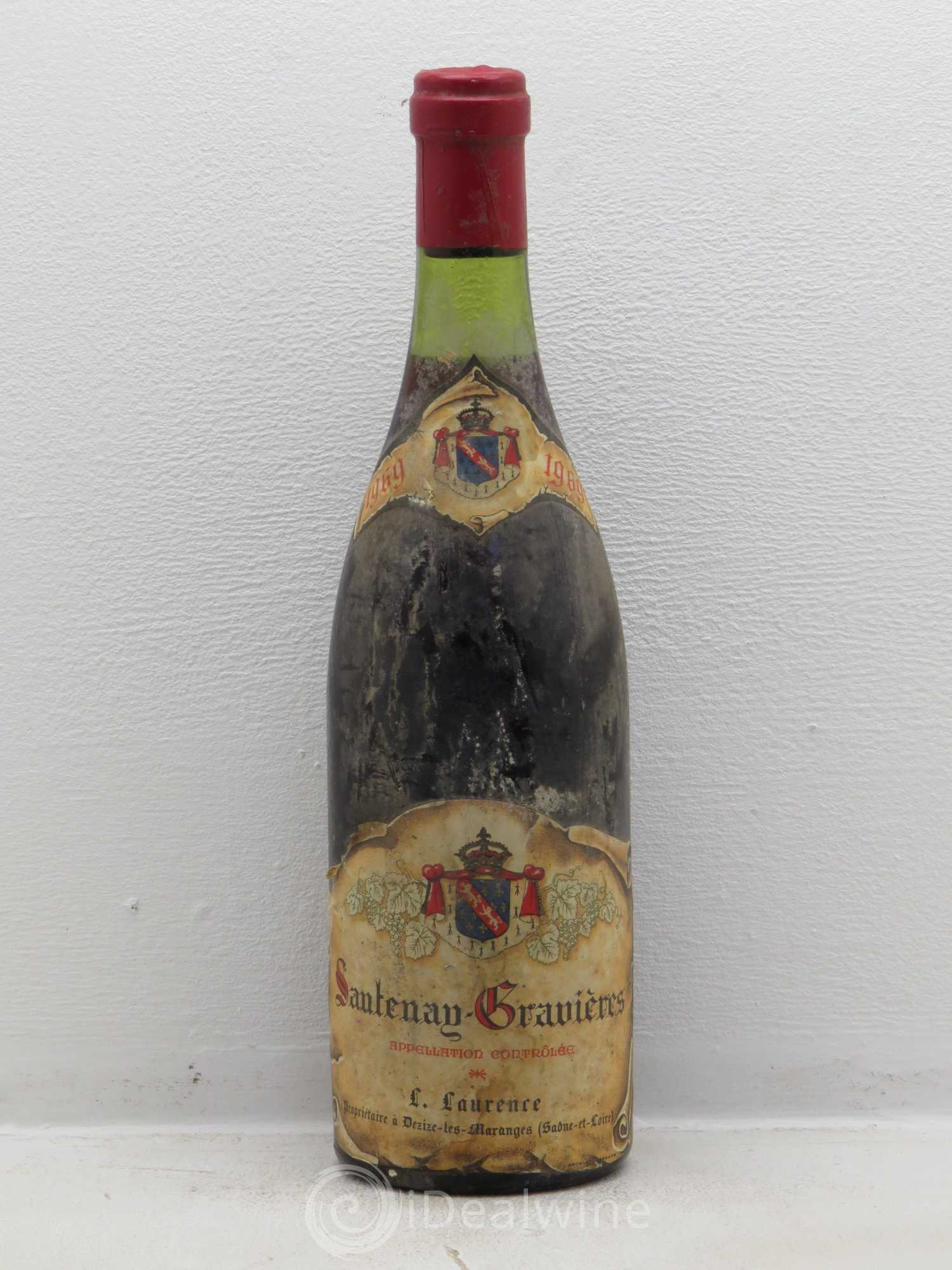 Santenay Les Gravières Lamy Hubert L. Laurence 1969 - Posten von 1 Flasche - 0