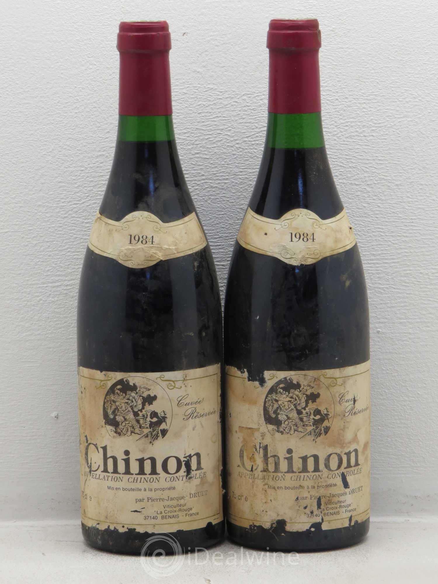 Chinon Cuvee Réserve - Druet (sans prix de réserve) 1984 - Posten von 2 Flaschen - 0