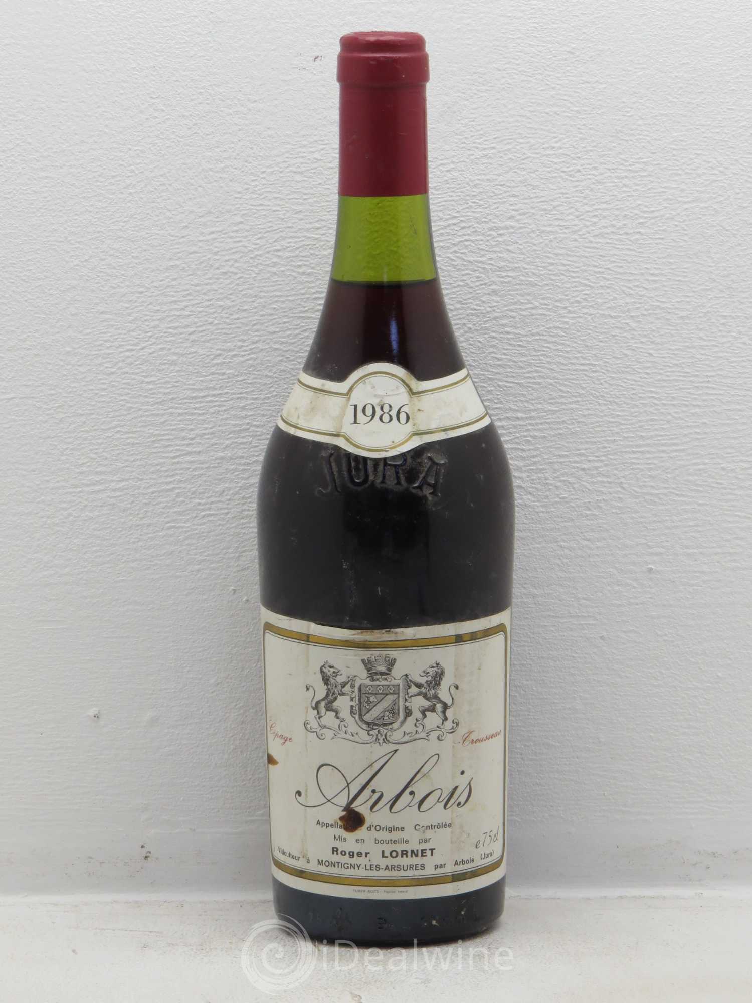 Arbois Trousseau Roger Lornet 1986 - Posten von 1 Flasche - 0