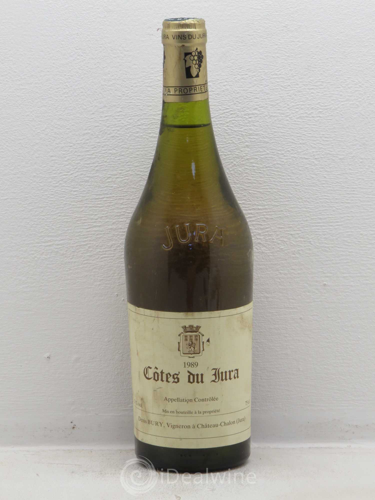 Côtes du Jura Denis Bury 1989 - Lot de 1 bouteille - 0