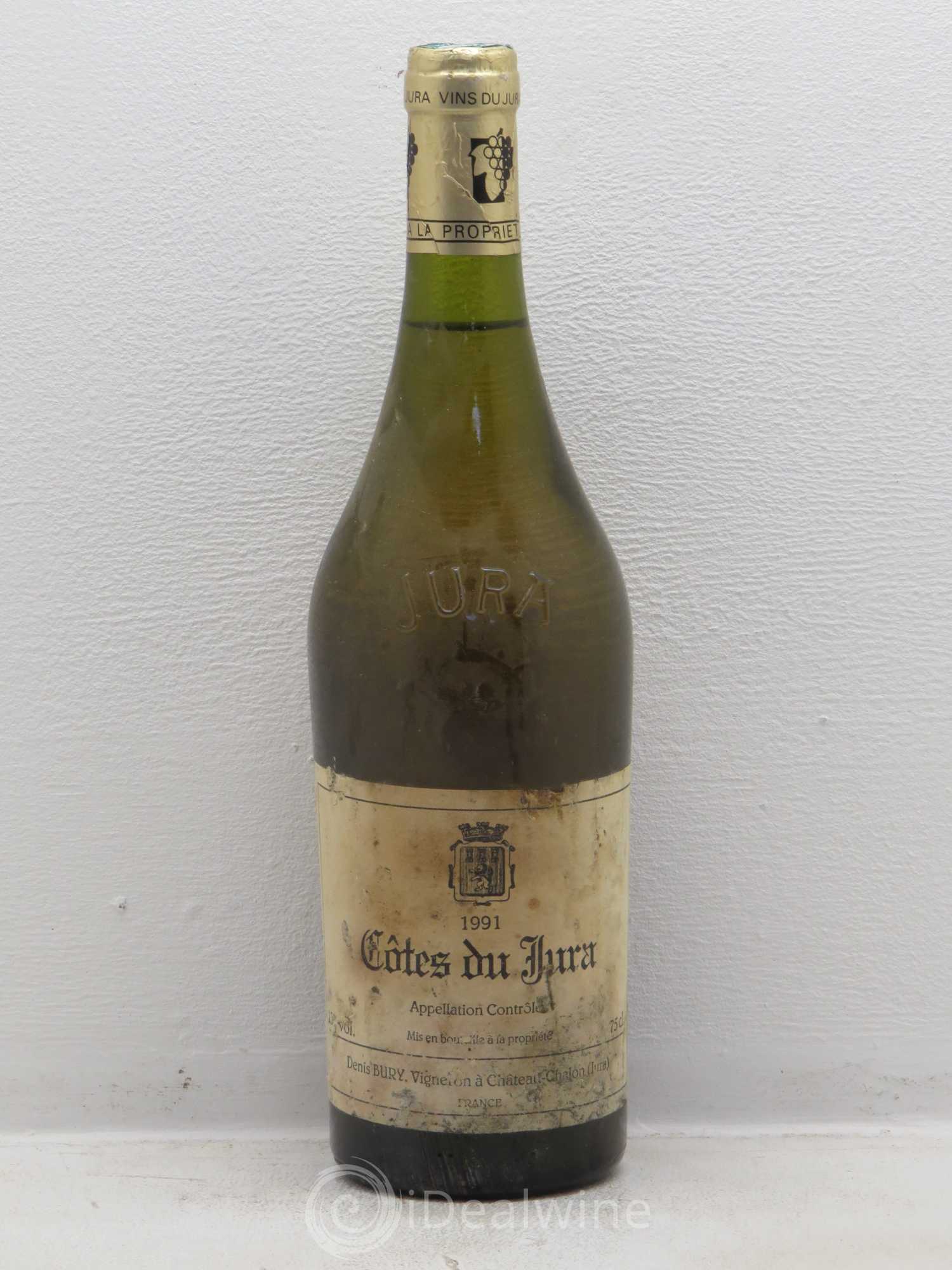 Côtes du Jura Denis Bury 1991 - Posten von 1 Flasche - 0