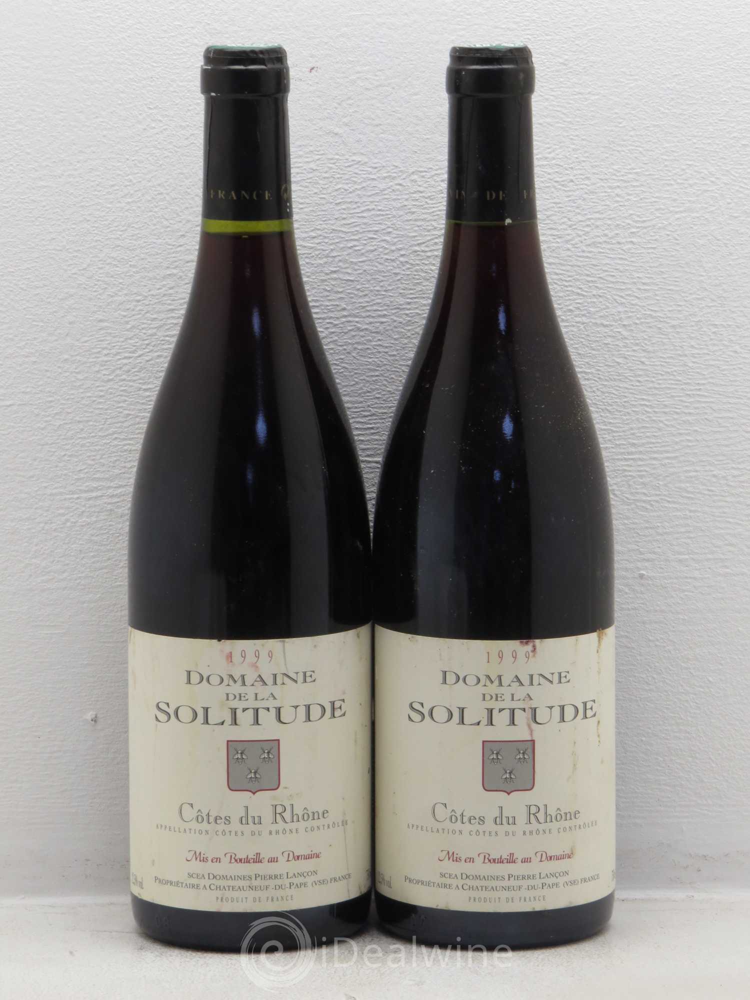 Côtes-du-Rhône Domaine de la Solitude 1999 - Lot de 2 bouteilles - 0