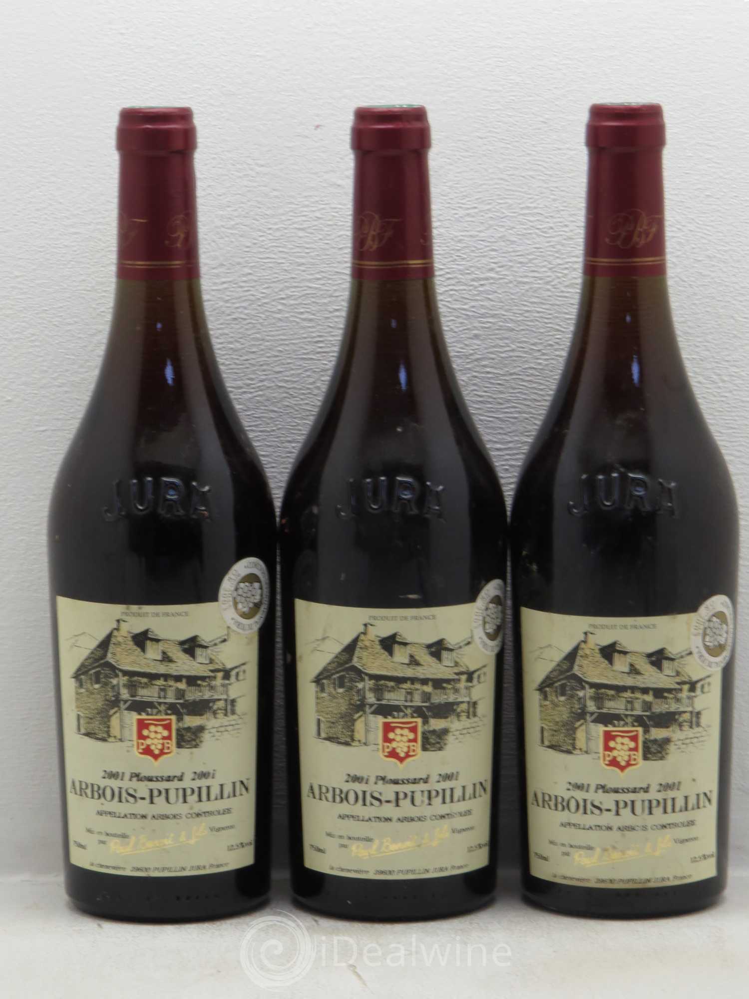 Arbois Abois Pupillin Poulsard P. Benoit 2001 - Posten von 3 Flaschen - 0