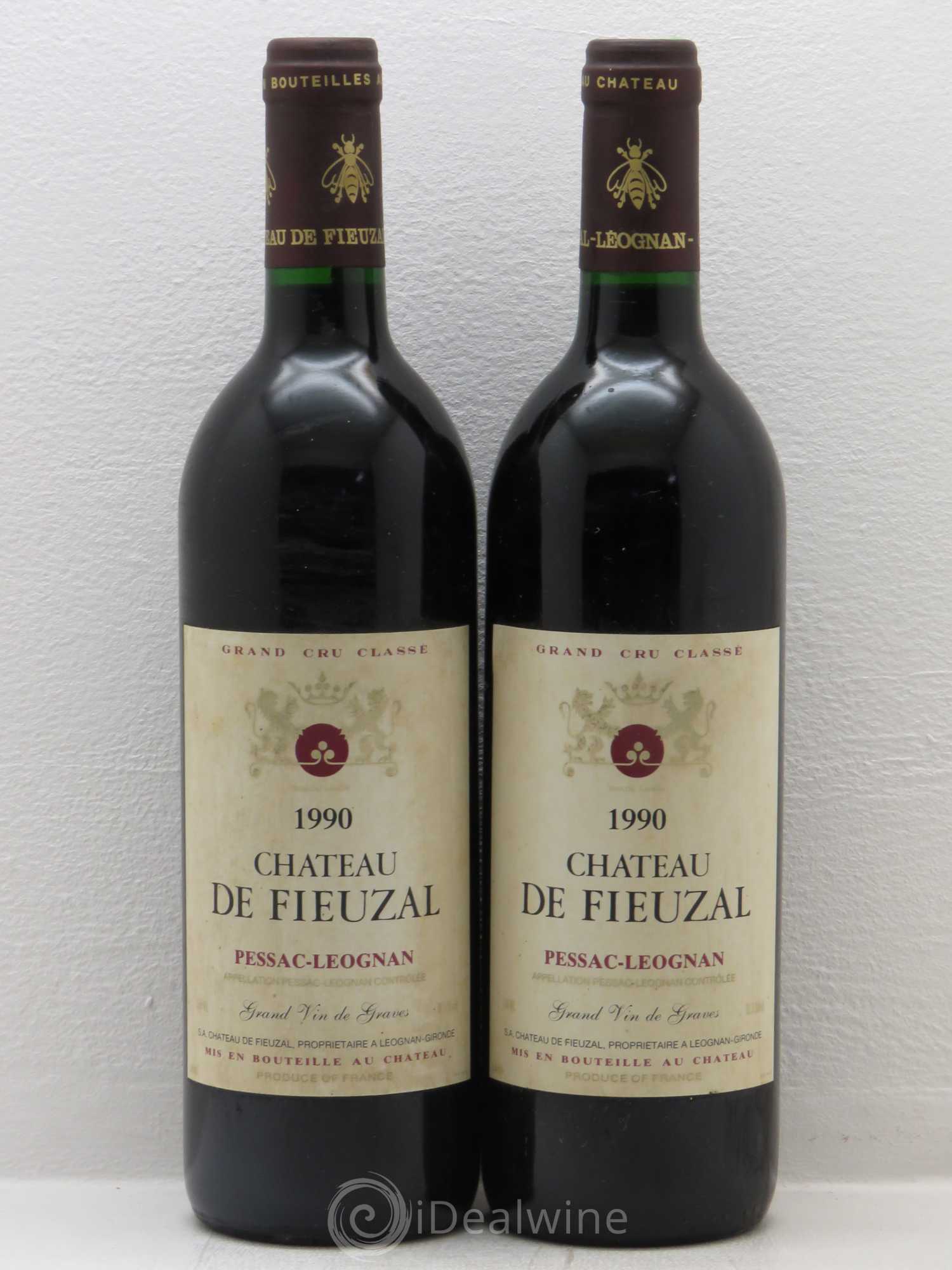 Château de Fieuzal Cru Classé de Graves 1990 - Lot de 2 bouteilles - 0