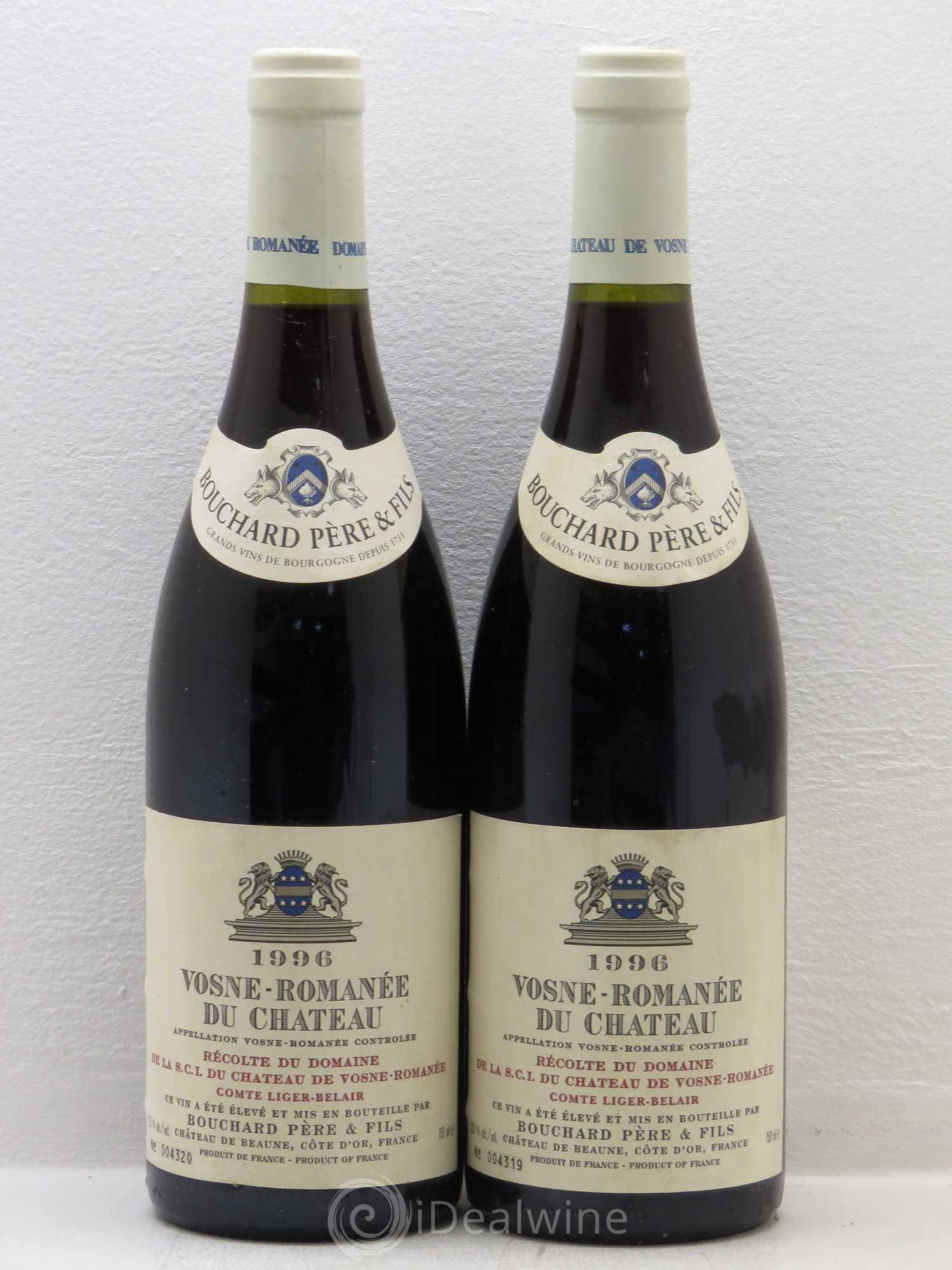 Vosne-Romanée Bouchard Père & Fils 1996 - Lot de 2 bouteilles - 0