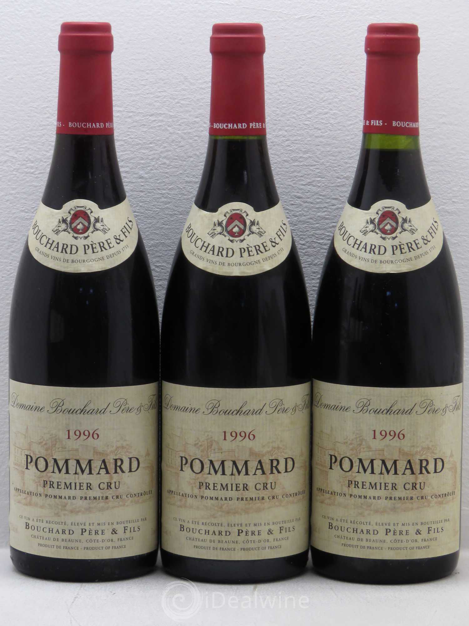 Pommard Bouchard Père & Fils 1996 - Lot de 3 bouteilles - 0