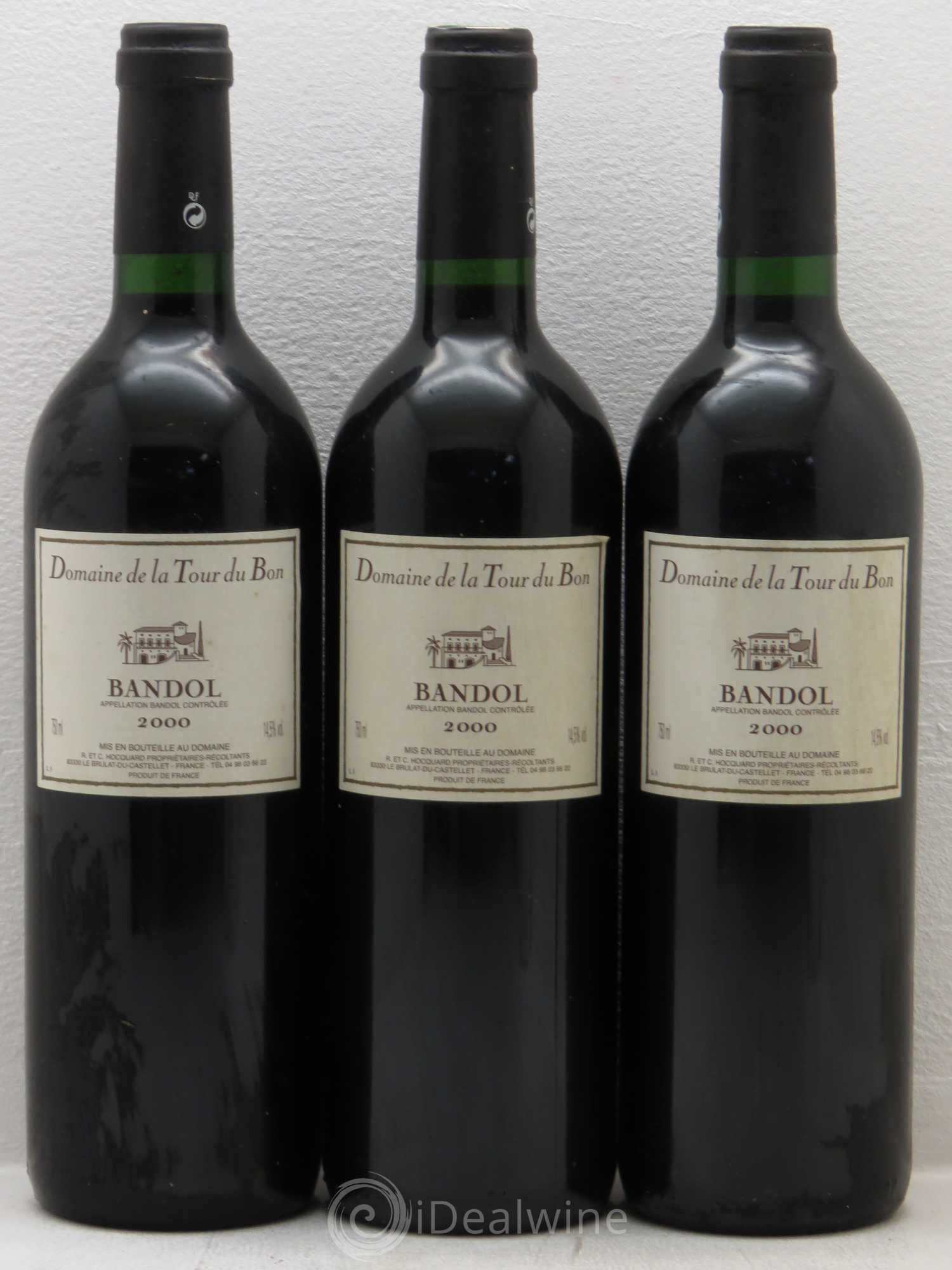 Bandol La Tour Du Bon 2000 - Posten von 3 Flaschen - 0