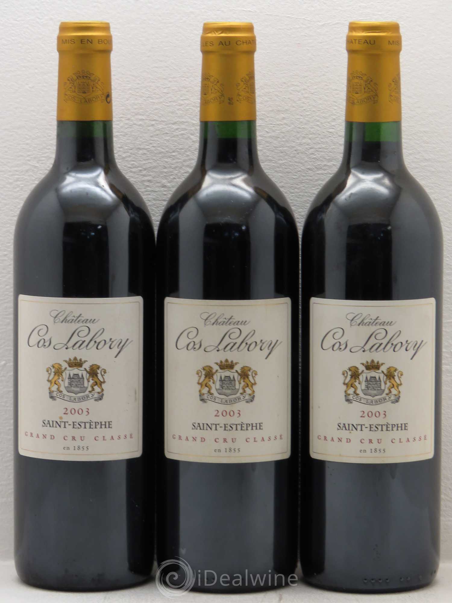 Château Cos Labory 5ème Grand Cru Classé 2003 - Lot de 6 bouteilles - 2