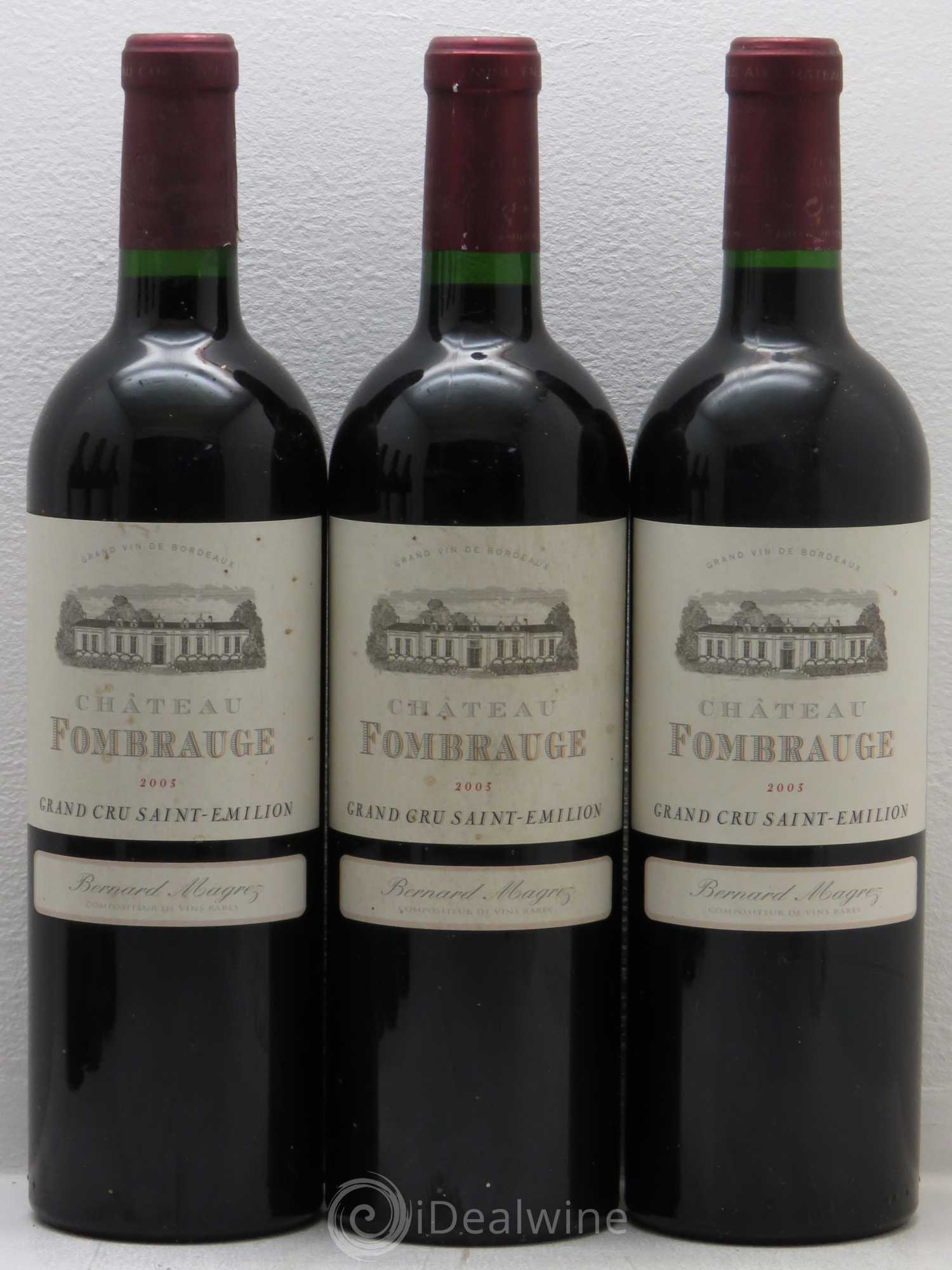 Château Fombrauge Grand Cru Classé 2003 - Lot de 6 bouteilles - 1