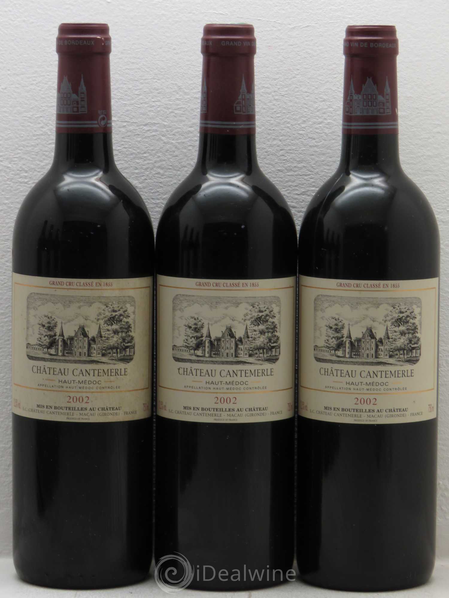 Château Cantemerle 5ème Grand Cru Classé 2002 - Lot de 6 bouteilles - 1