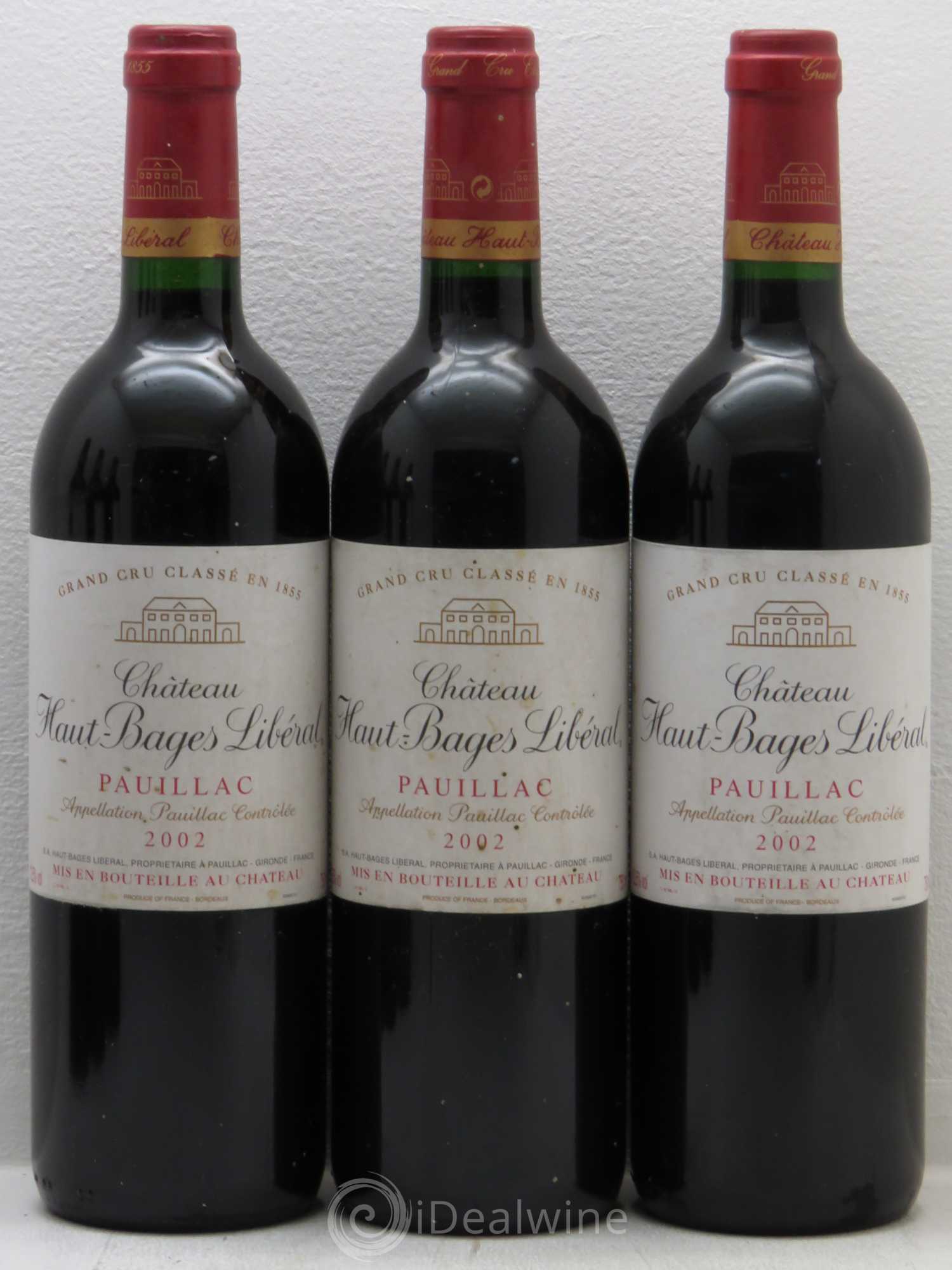 Château Haut Bages Libéral 5ème Grand Cru Classé 2002 - Lot de 6 bouteilles - 1