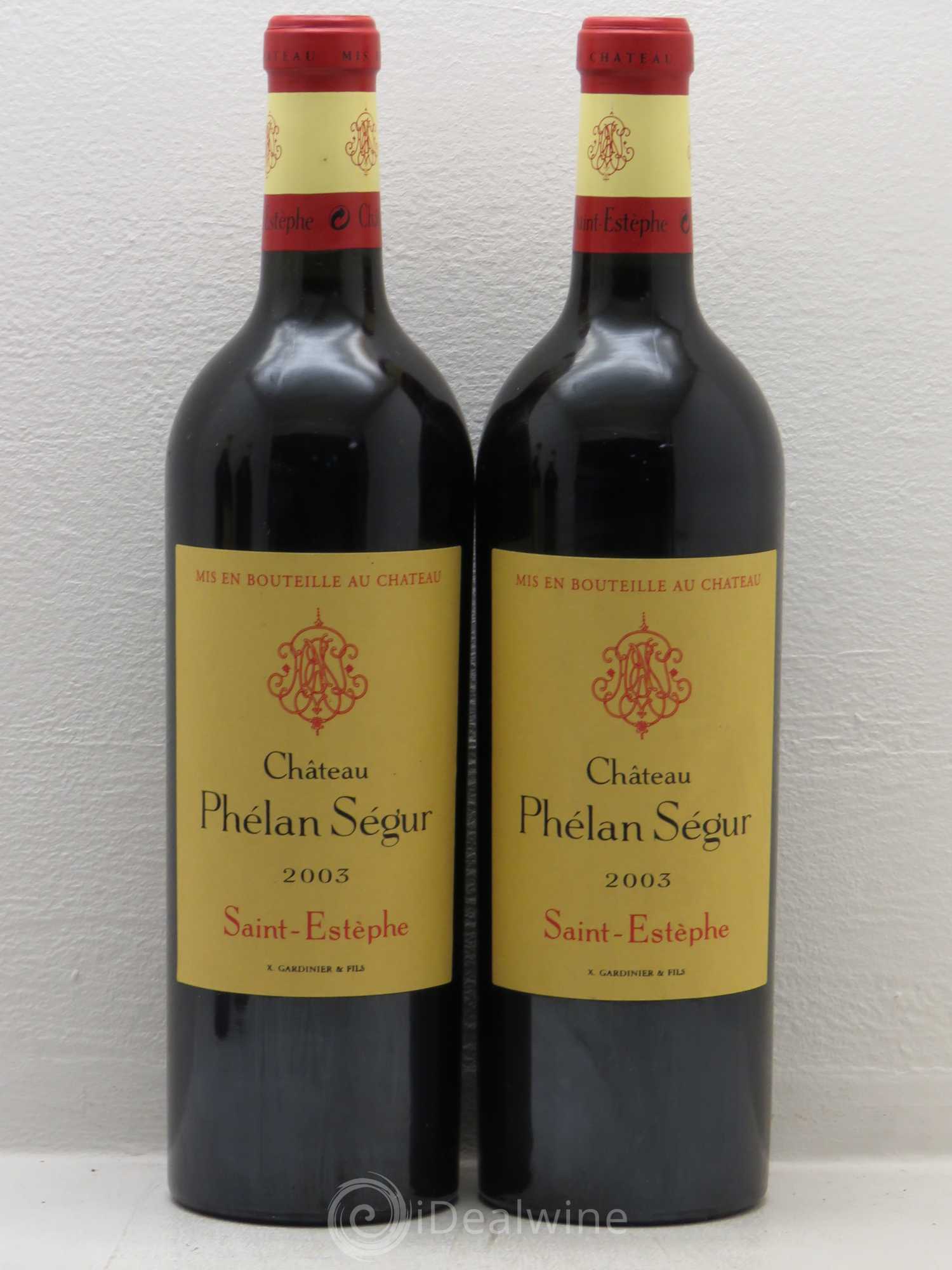 Château Phélan Ségur 2003 - Lot de 4 bouteilles - 1