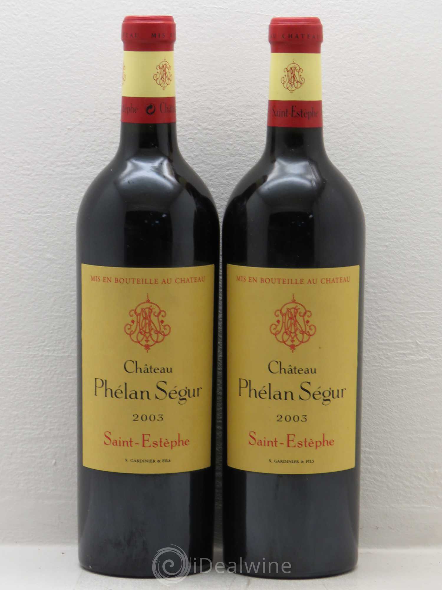 Château Phélan Ségur 2003 - Lot de 4 bouteilles - 2