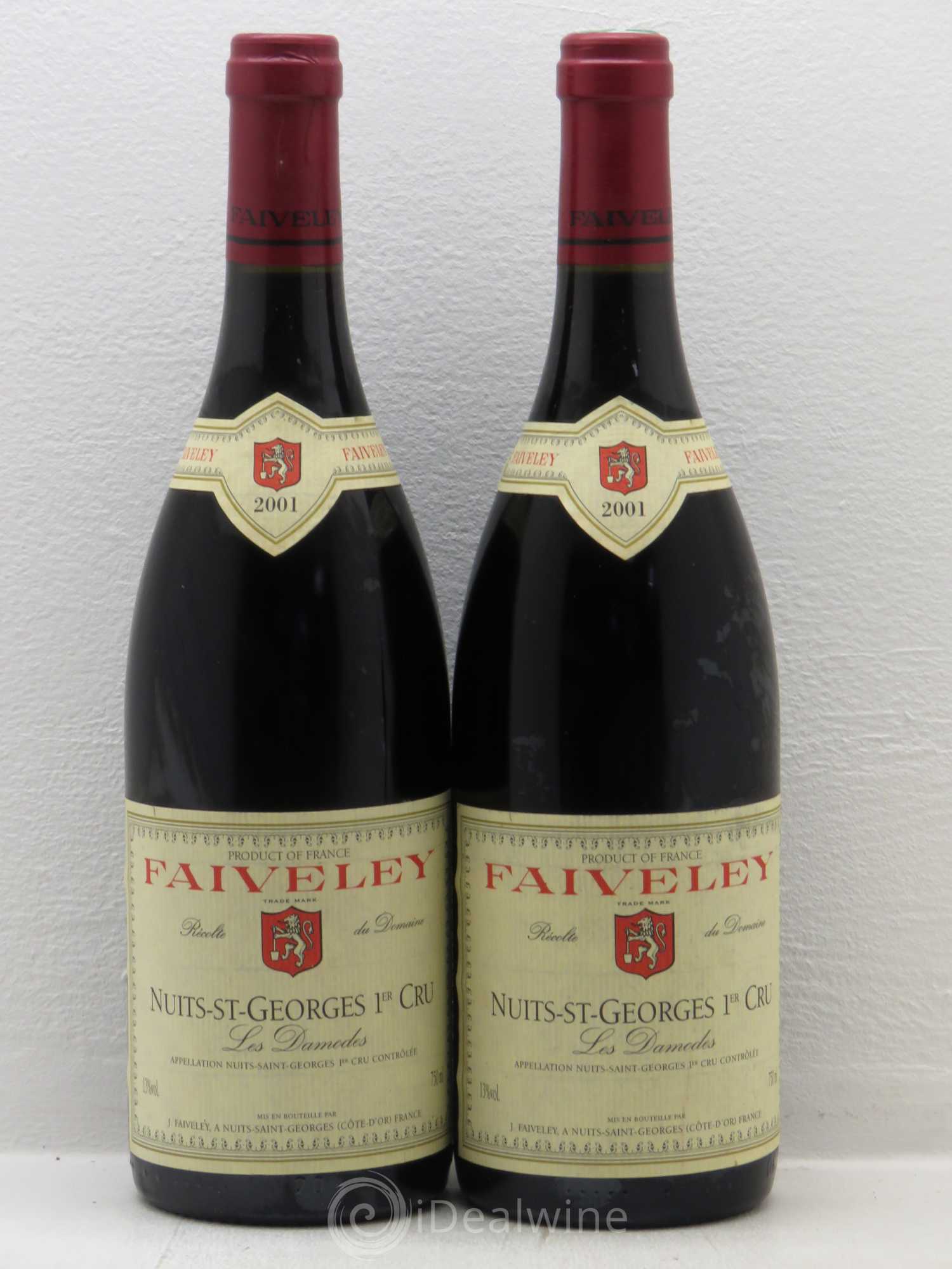 Nuits-Saint-Georges 1er Cru Les Damodes Faiveley 2001 - Lot de 2 bouteilles - 0
