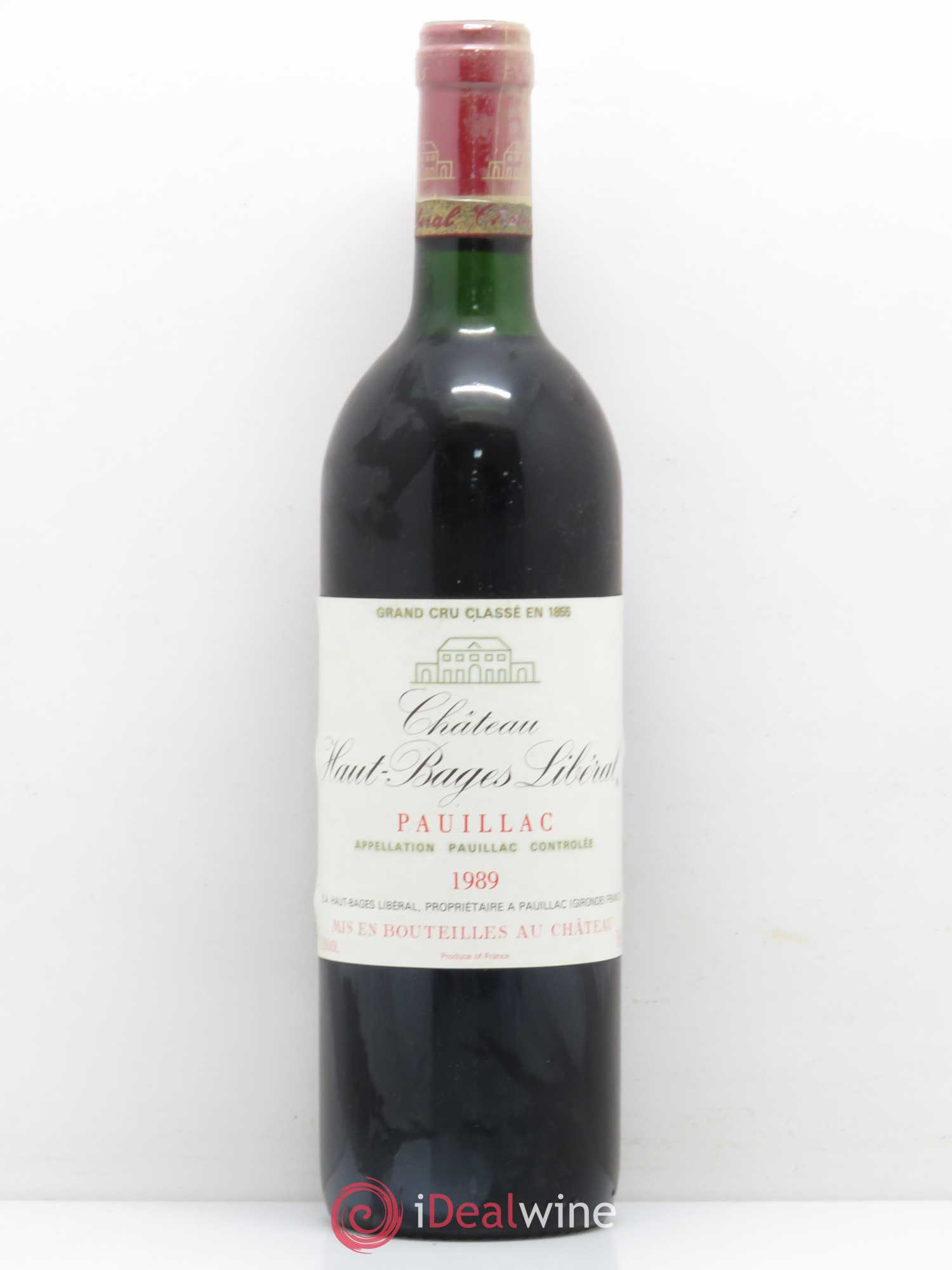 Château Haut Bages Libéral 5ème Grand Cru Classé 1989 - Lot de 1 bouteille - 0