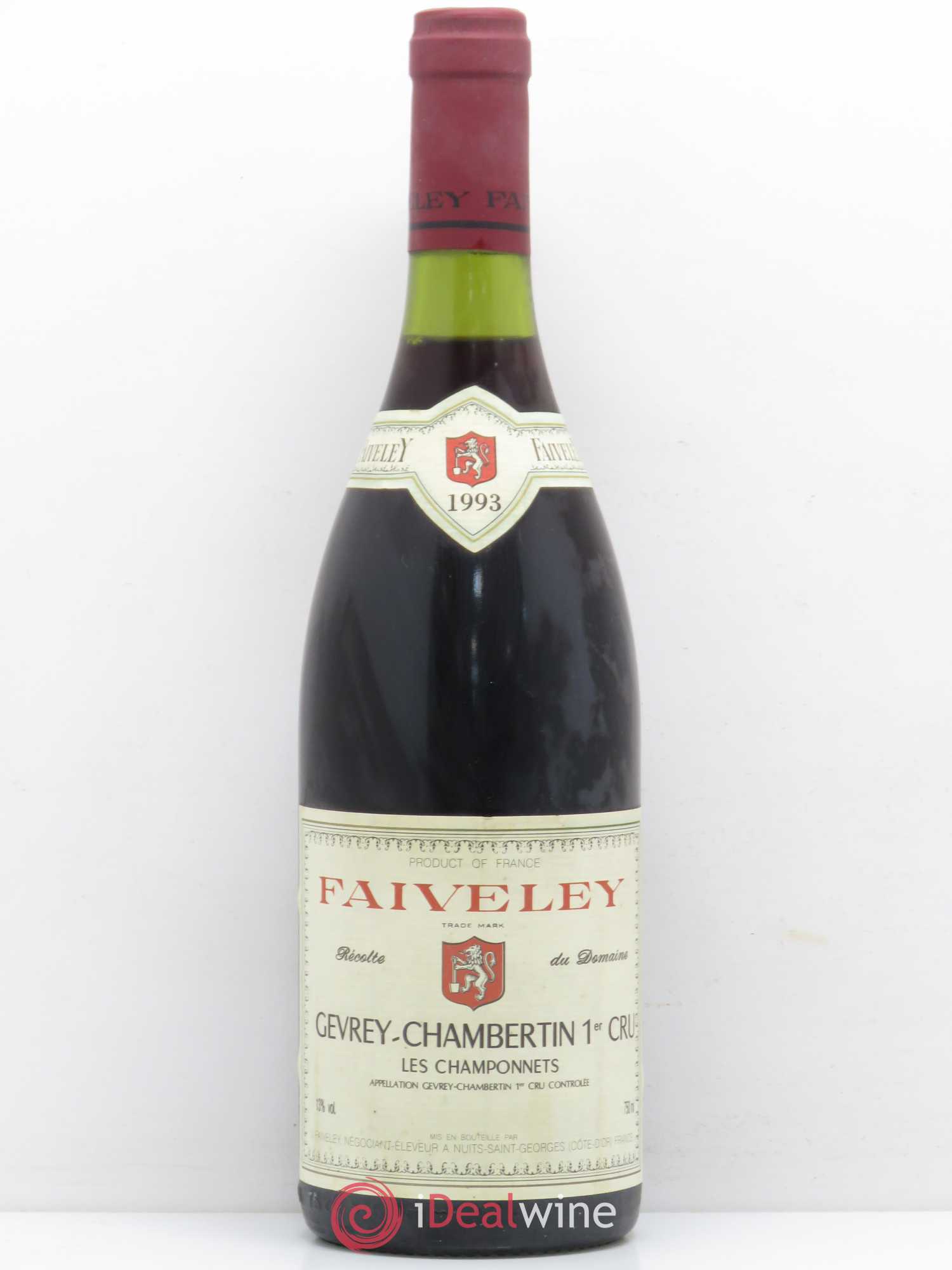 Gevrey-Chambertin 1er Cru Les Champonnets Domaine Faiveley 1993 - Posten von 1 Flasche - 0