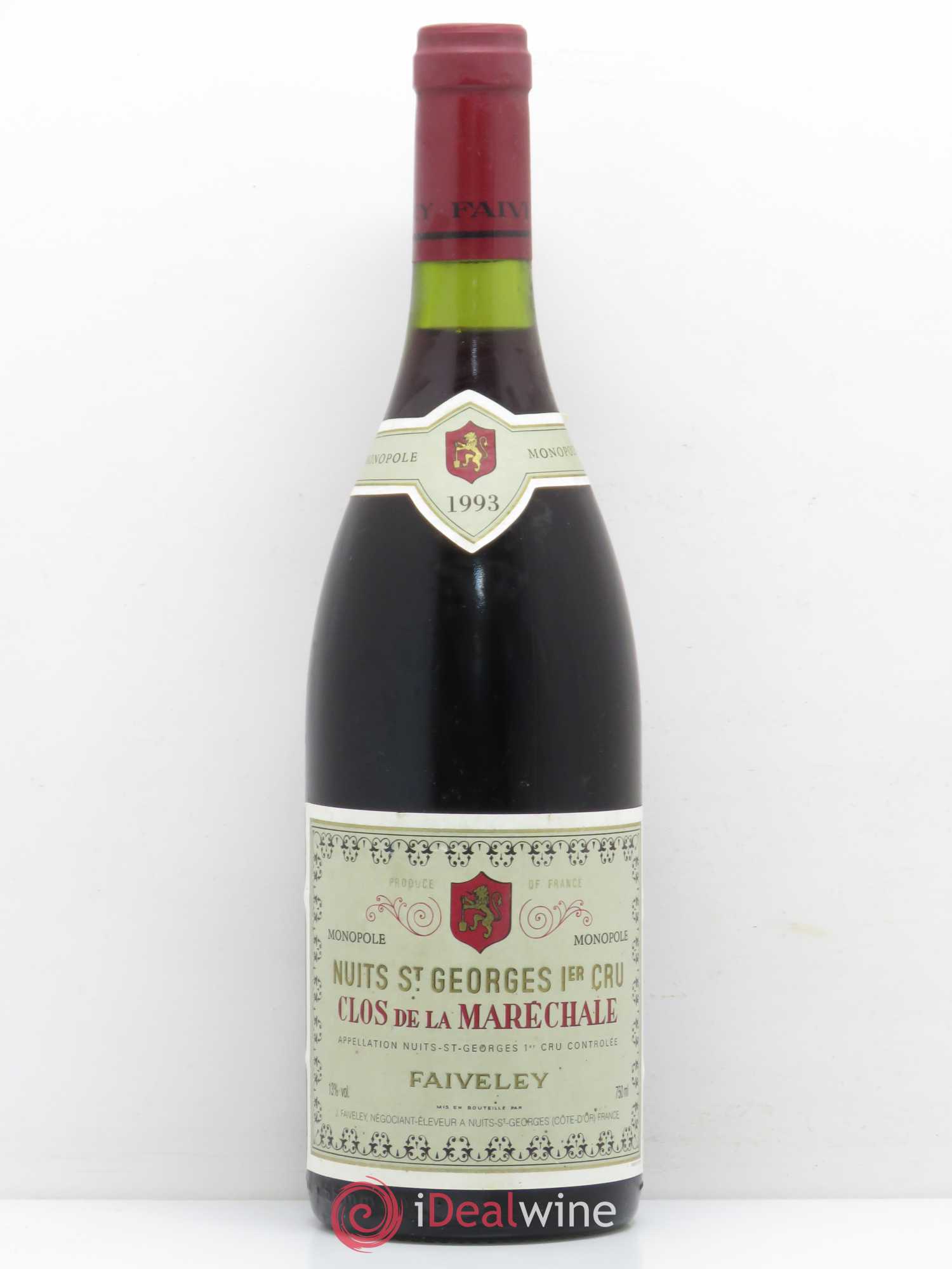 Nuits-Saint-Georges 1er Cru Clos De La Maréchale Domaine Faiveley 1993 - Posten von 1 Flasche - 0