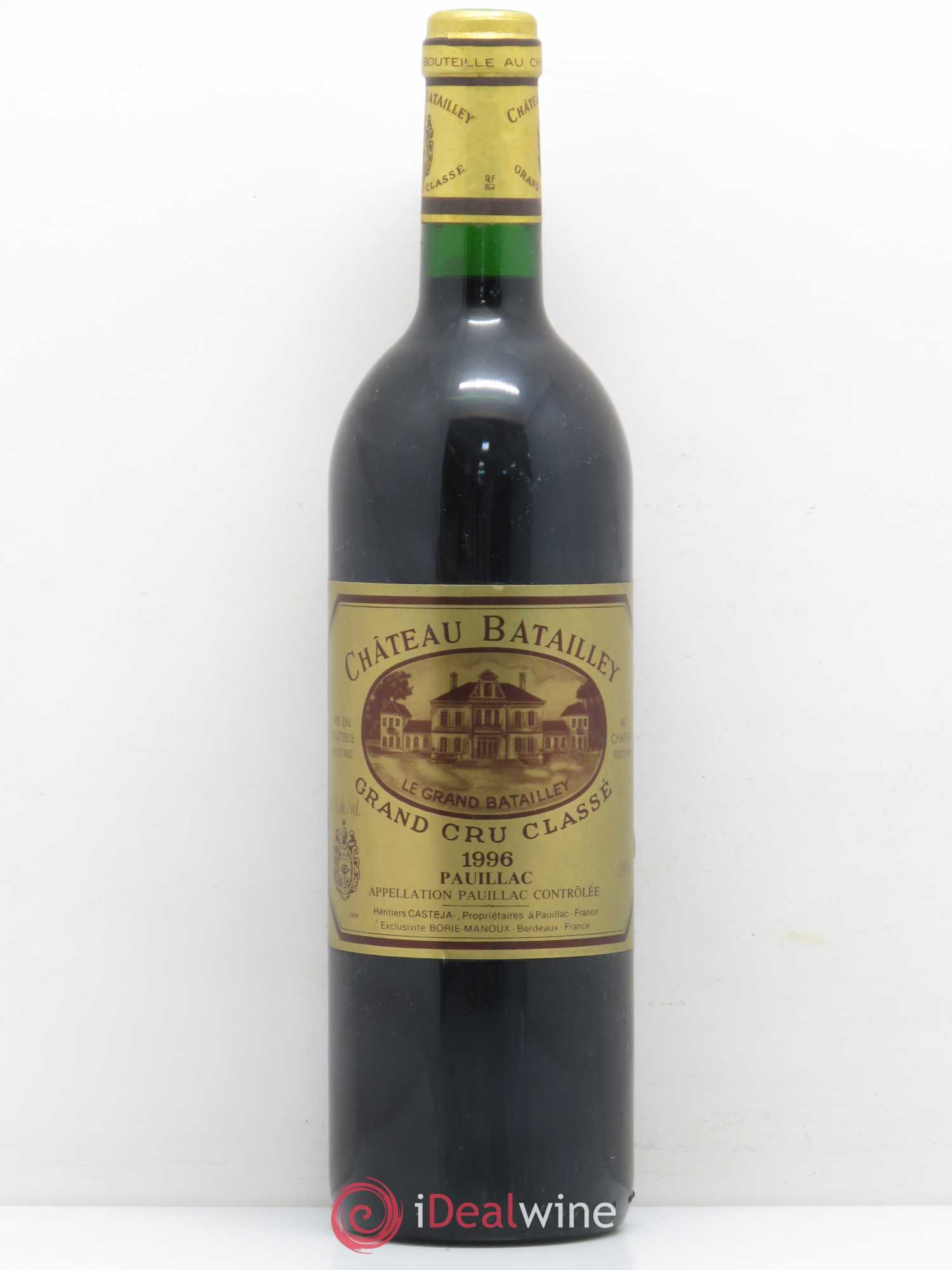 Château Batailley 5ème Grand Cru Classé 1996 - Lot de 1 bouteille - 0