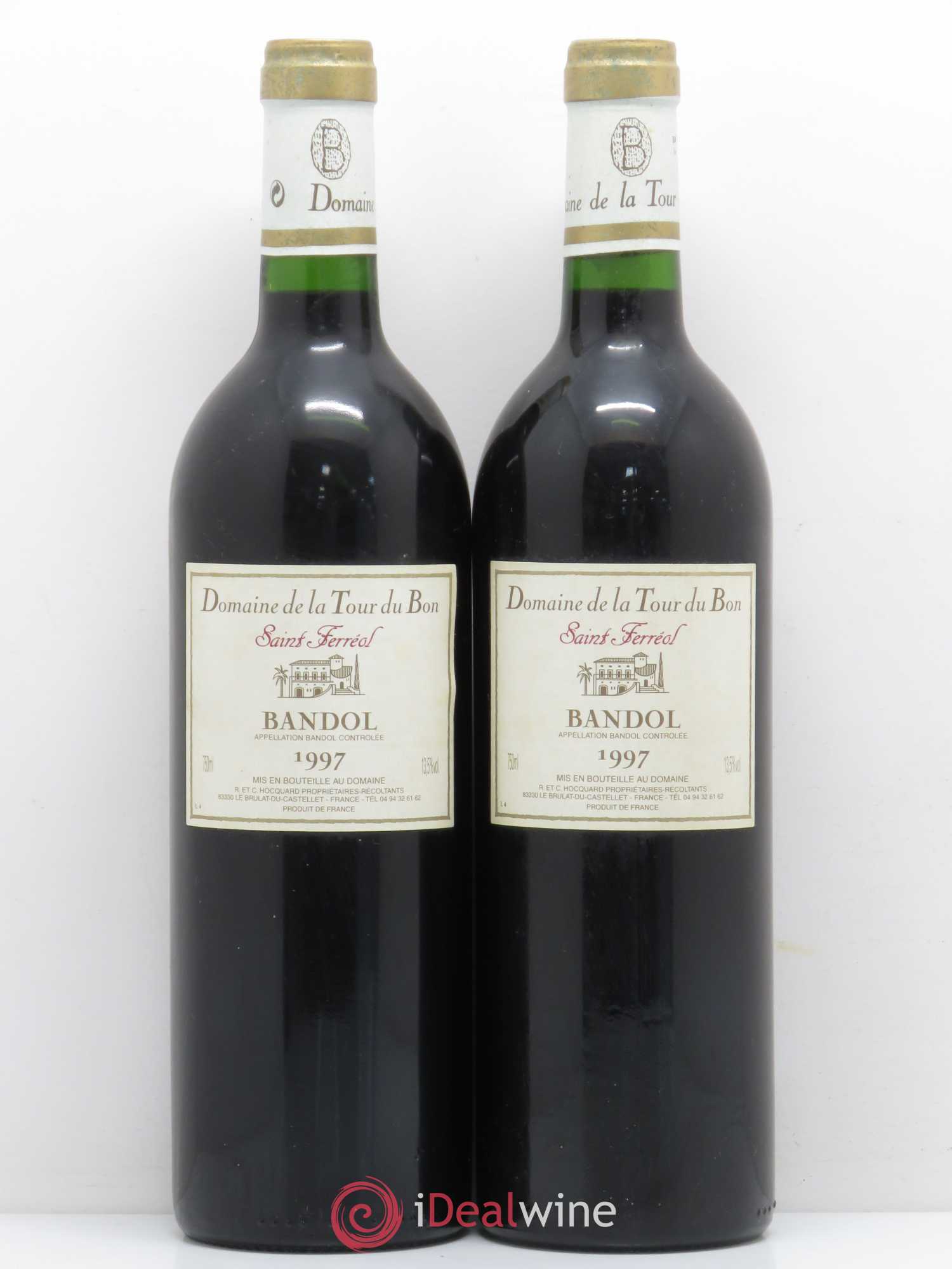 Bandol La Tour du Bon Saint Ferréol Agnès Henry 1997 - Lot de 2 bouteilles - 0