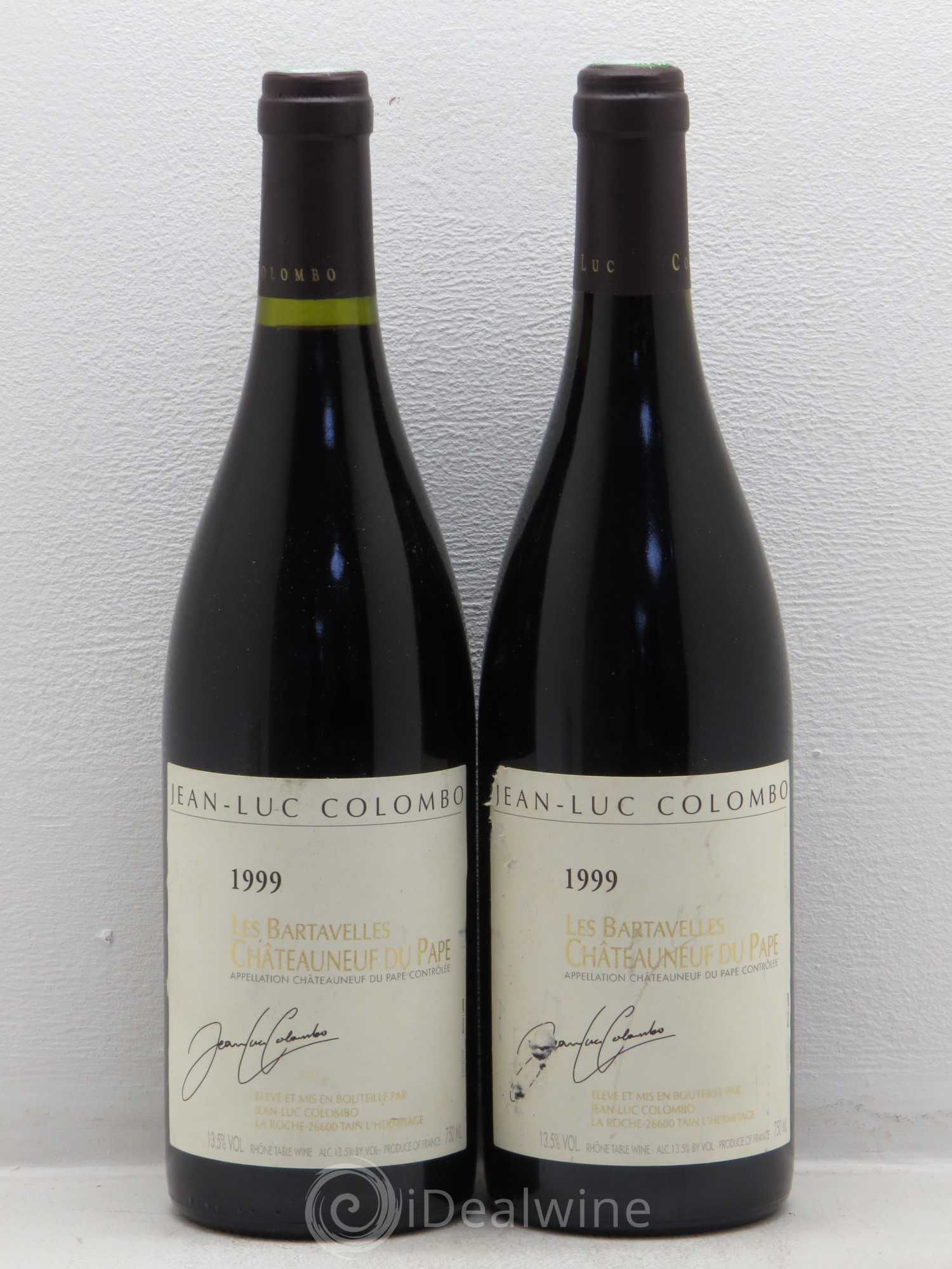 Châteauneuf-du-Pape Les Bartavelles Jl Colombo 1999 - Posten von 2 Flaschen - 0