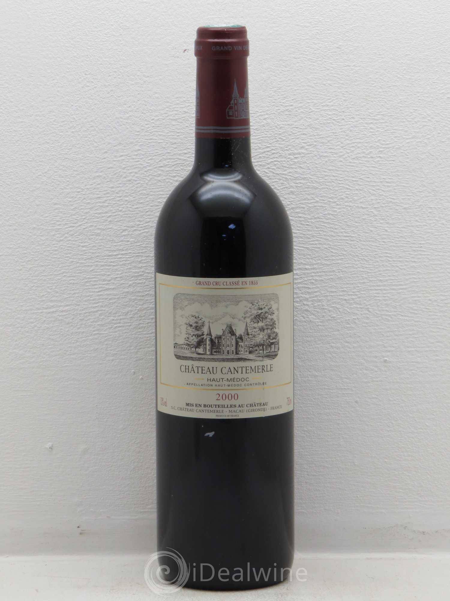 Château Cantemerle 5ème Grand Cru Classé 2000 - Lot de 1 bouteille - 0