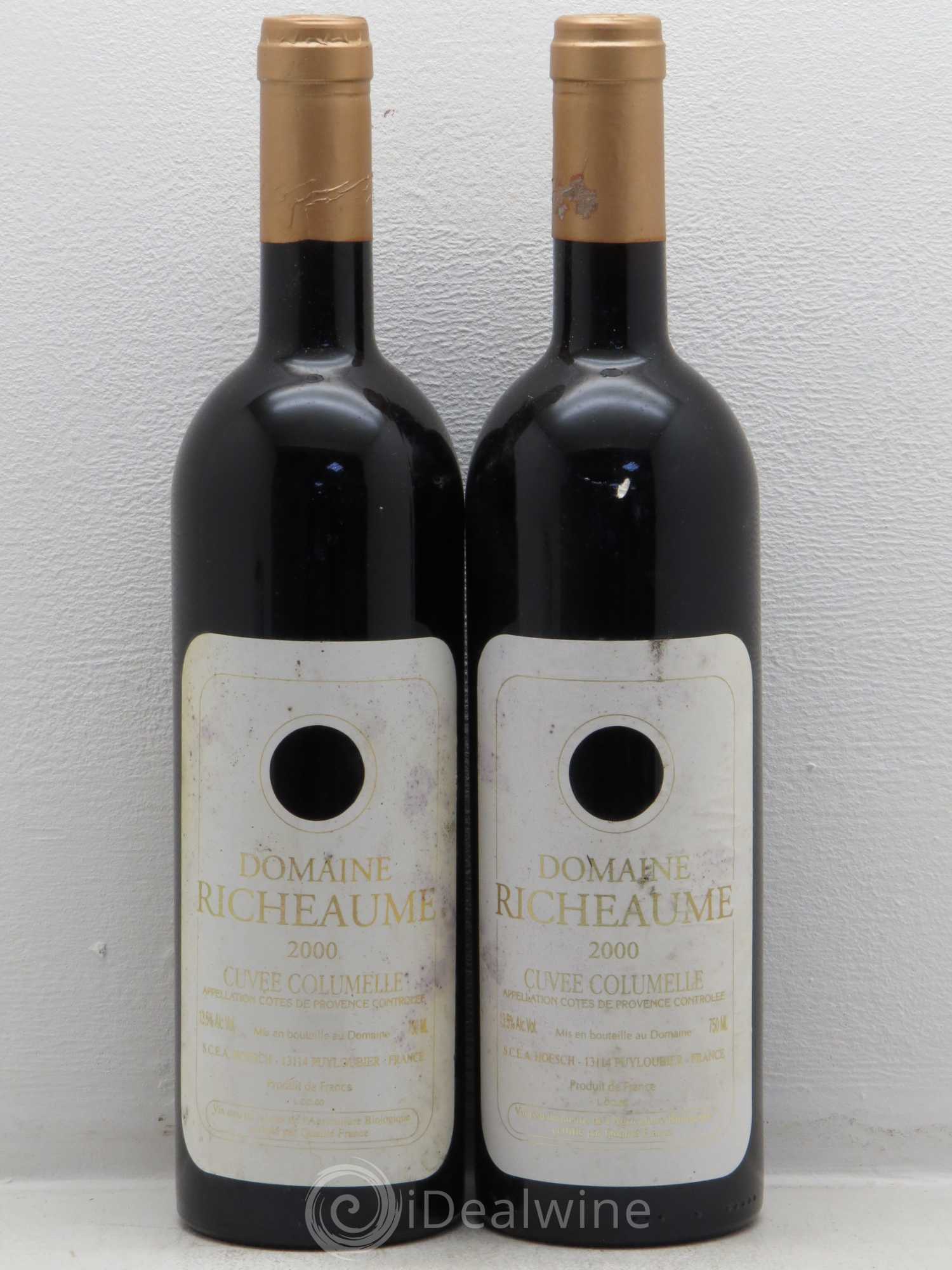 Vin de France Richaume Cuvée Coulumelle 2000 - Posten von 2 Flaschen - 0