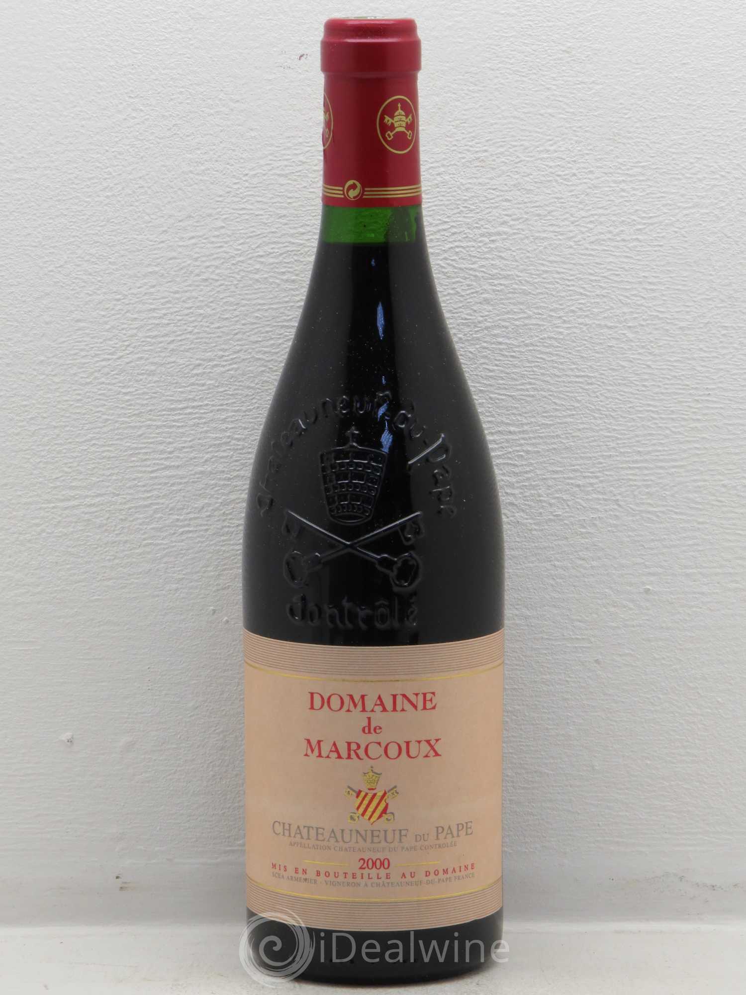 Châteauneuf-du-Pape Marcoux (Domaine de) 2000 - Lot de 1 bouteille - 0