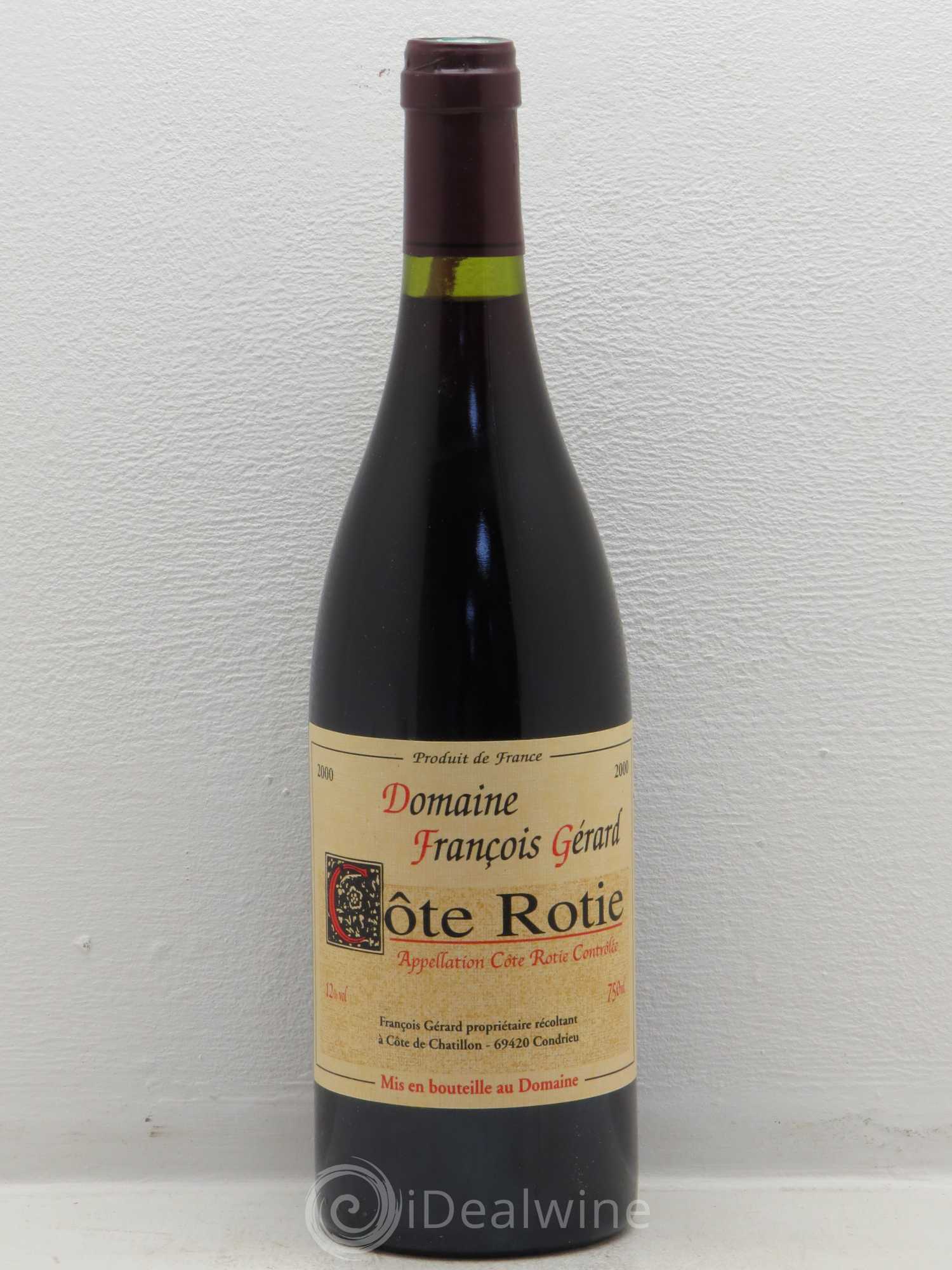 Côte-Rôtie Domaine Francois Gerard 2000 - Posten von 1 Flasche - 0