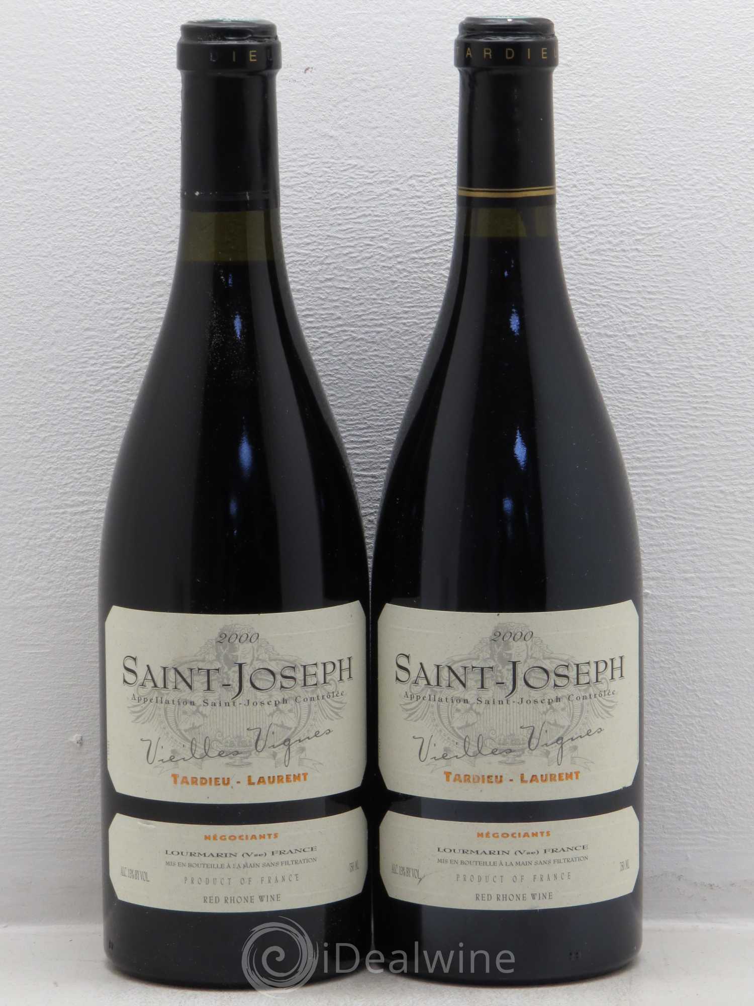 Saint-Joseph Vieilles Vignes Tardieu Laurent 2000 - Lot de 2 bouteilles - 0