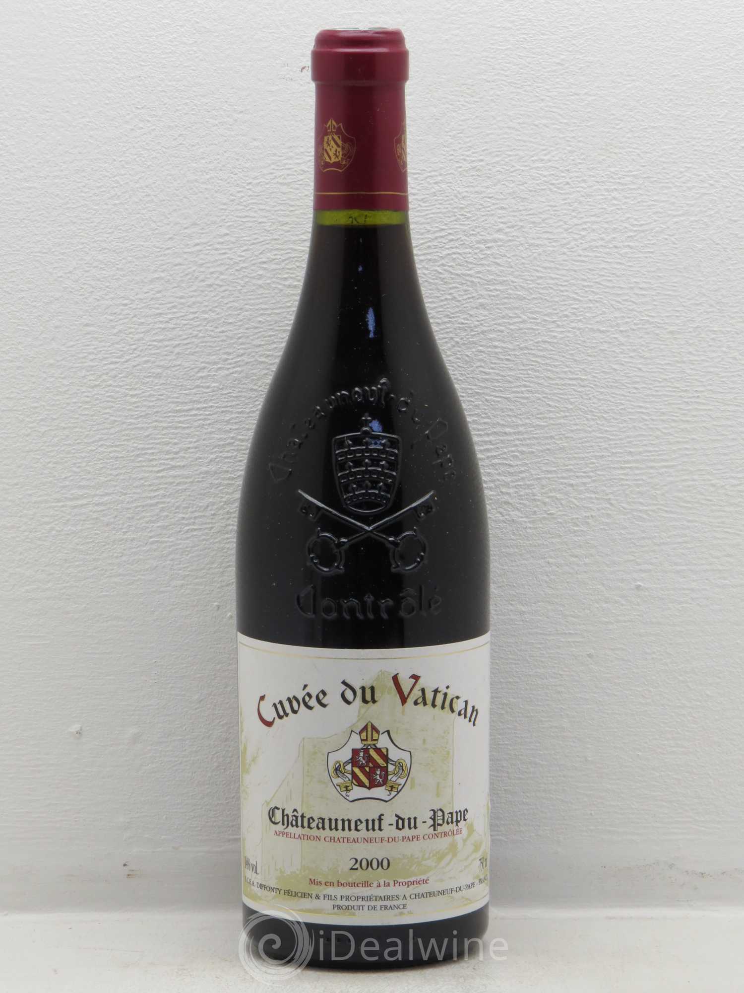 Châteauneuf-du-Pape Cuvee du Vatican 2000 - Posten von 1 Flasche - 0