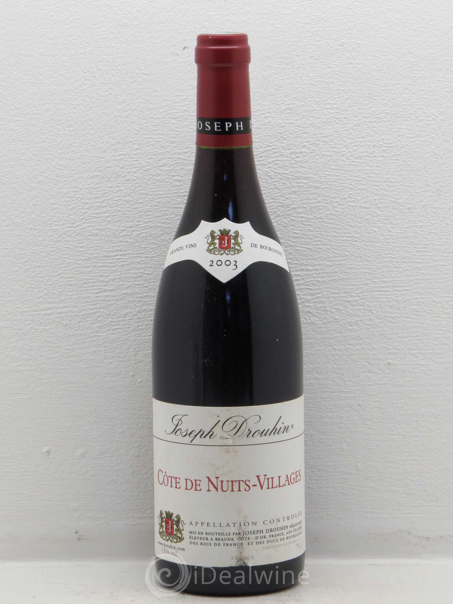 Côte de Nuits-Villages J,Drouhin 2003 - Lot de 1 bouteille - 0