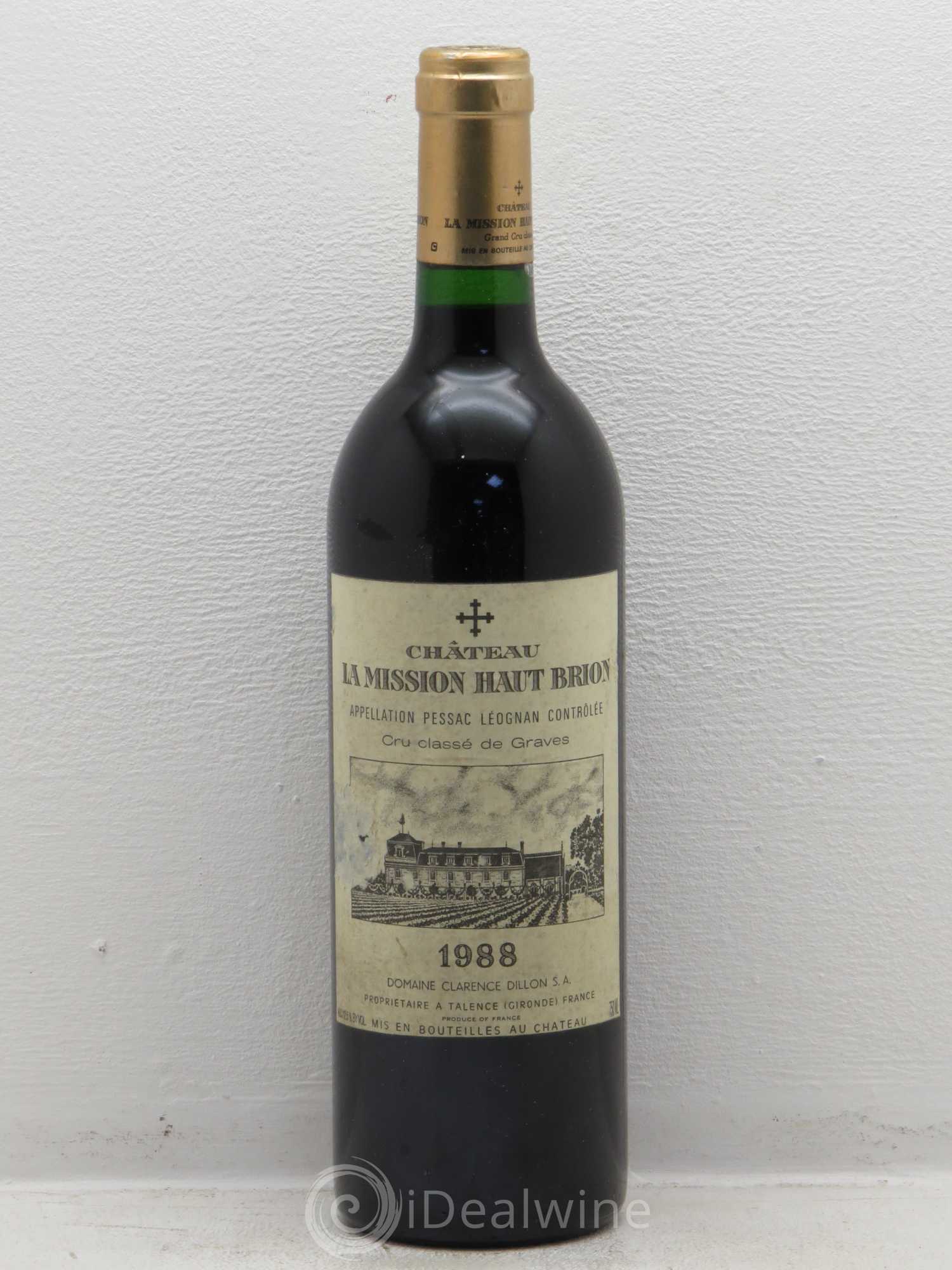 Château la Mission Haut-Brion Cru Classé de Graves 1988 - Lot de 1 bouteille - 0
