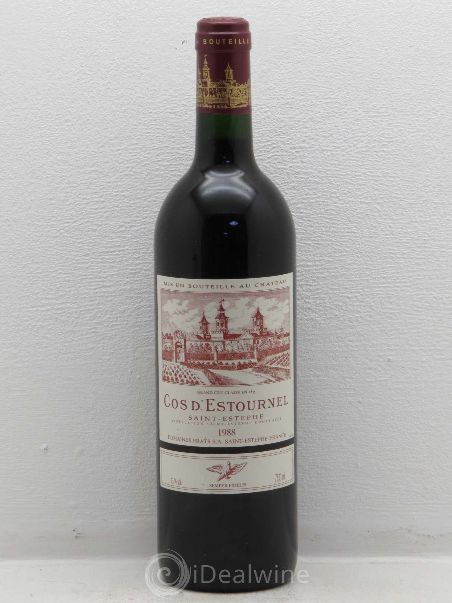 Cos d'Estournel 2ème Grand Cru Classé 1988 - Lot de 1 bouteille - 0