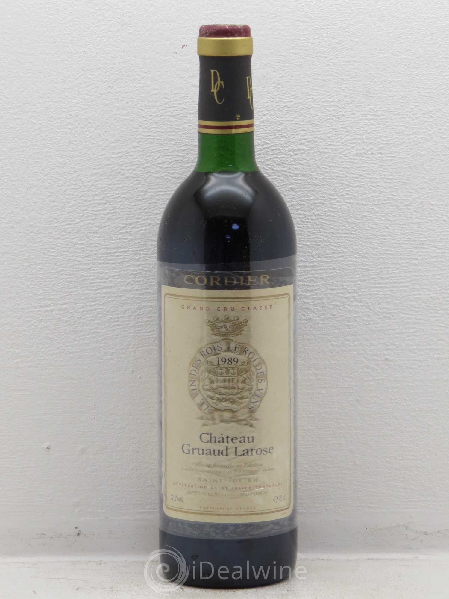 Château Gruaud Larose 2ème Grand Cru Classé 1989 - Lot de 1 bouteille - 0
