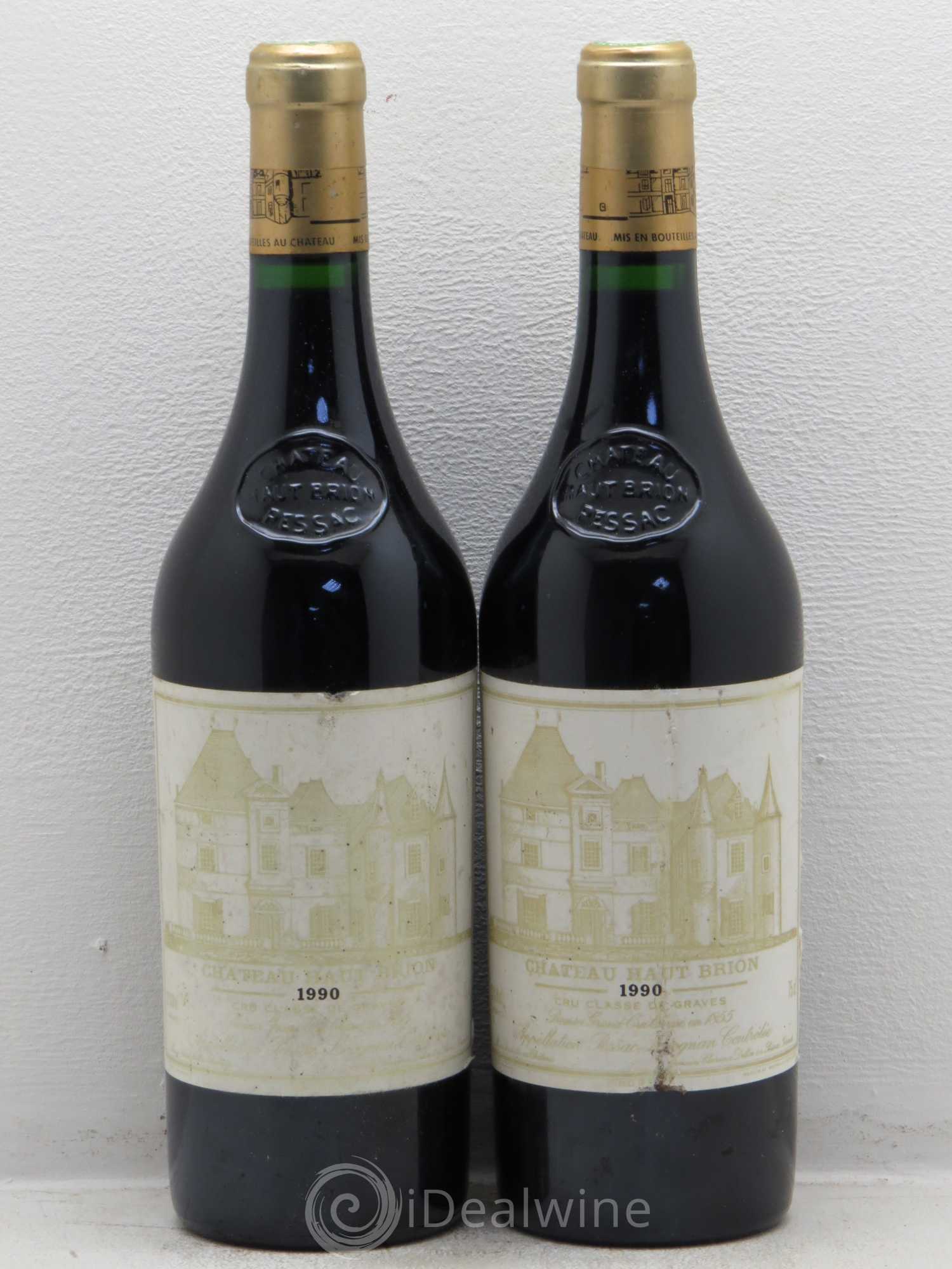 Château Haut Brion 1er Grand Cru Classé 1990 - Lot de 2 bouteilles - 0