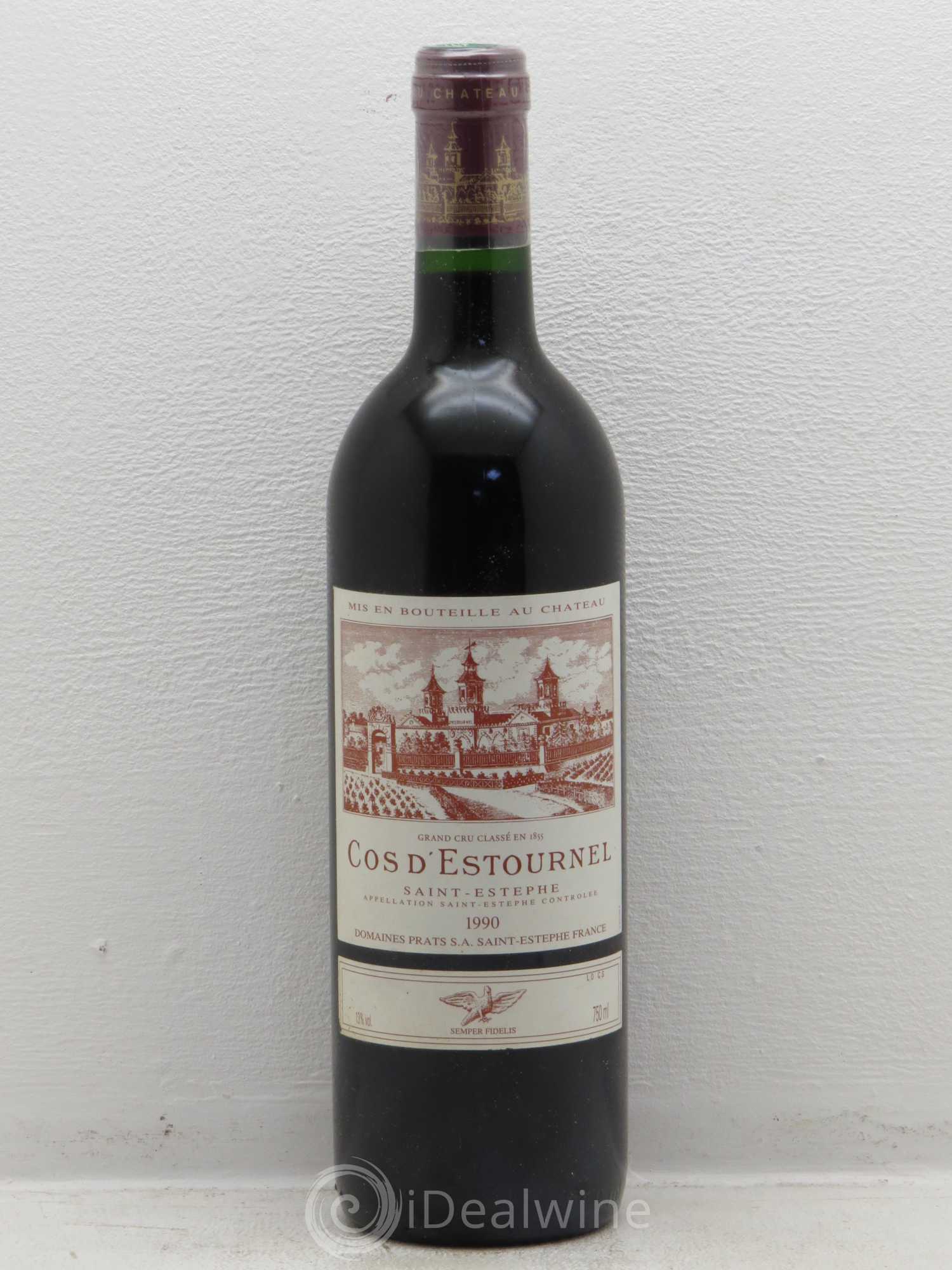 Cos d'Estournel 2ème Grand Cru Classé 1990 - Lot de 1 bouteille - 0
