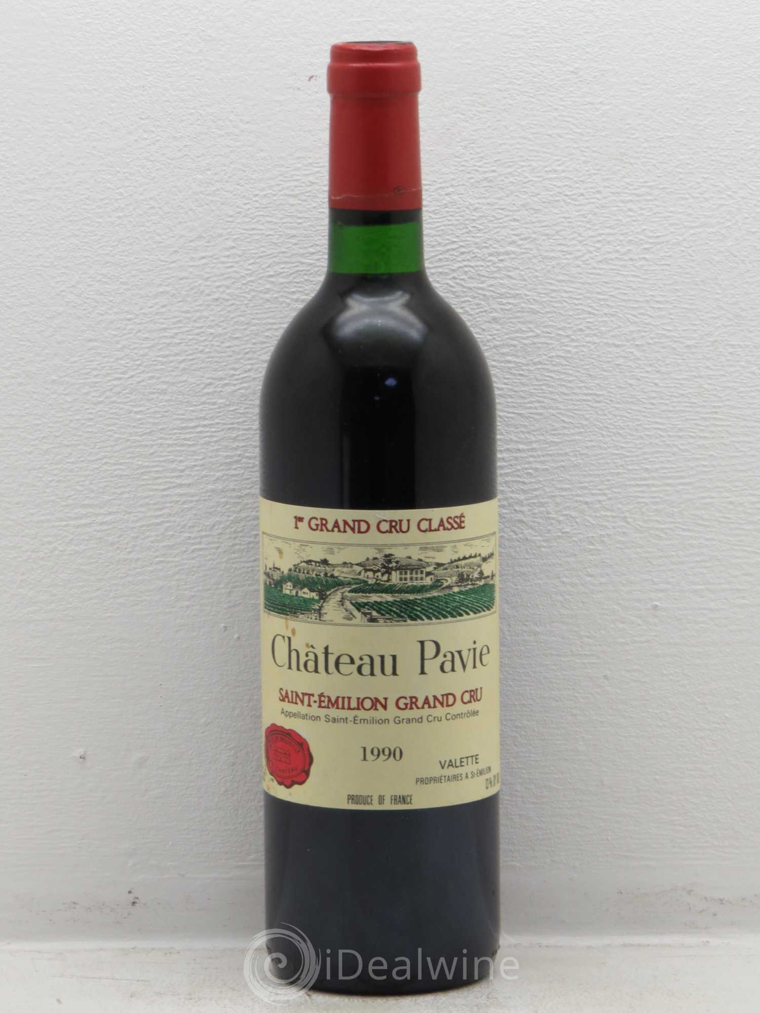 Château Pavie 1er Grand Cru Classé A 1990 - Lot de 1 bouteille - 0