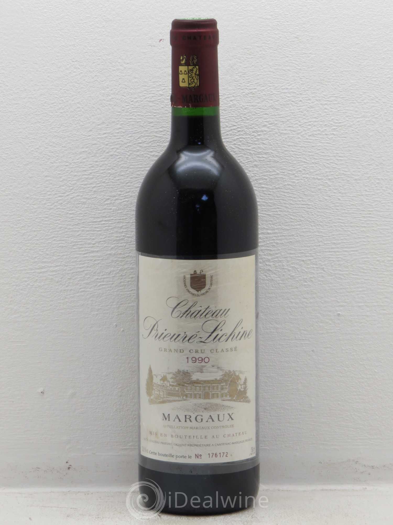 Château Prieuré Lichine 4ème Grand Cru Classé 1990 - Lot de 1 bouteille - 0