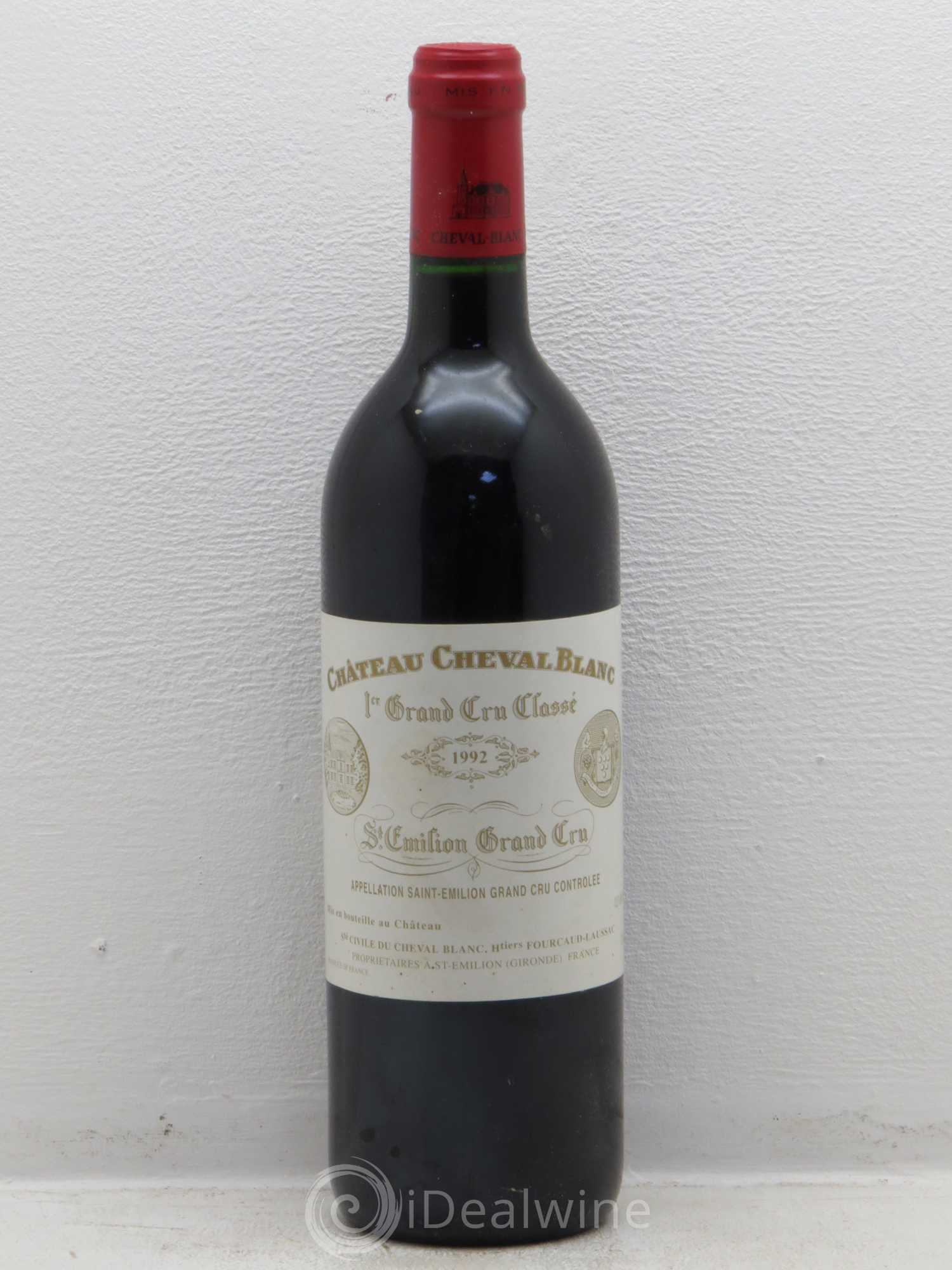 Château Cheval Blanc 1er Grand Cru Classé A 1992 - Lot de 1 bouteille - 0