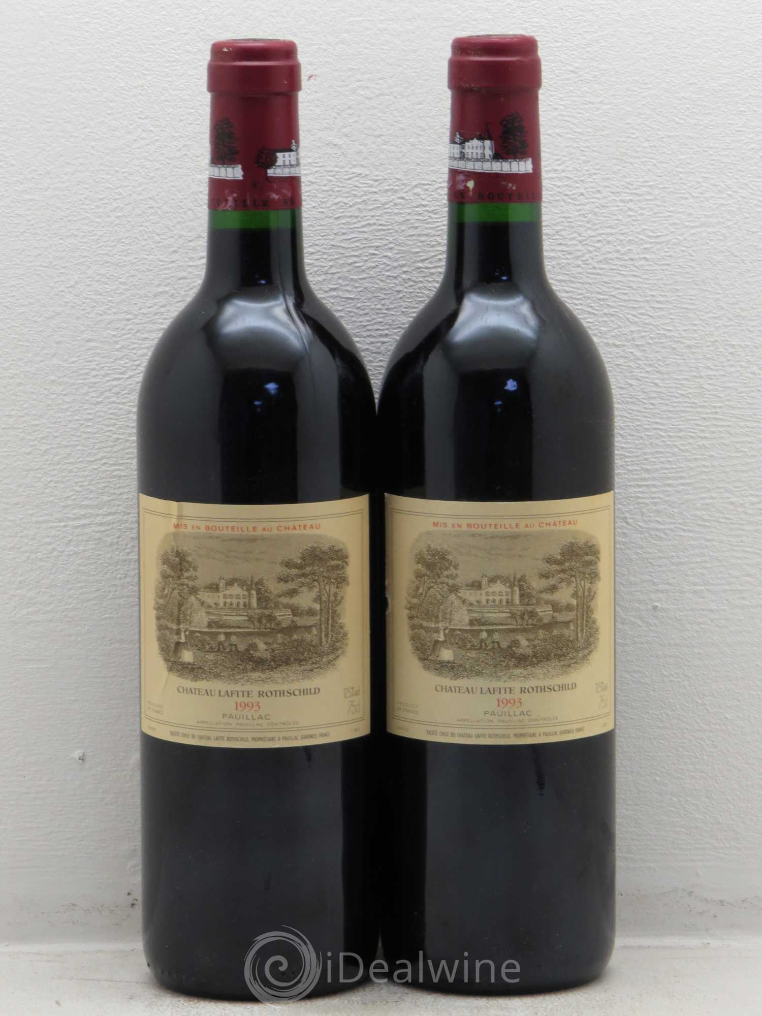 Château Lafite Rothschild 1er Grand Cru Classé 1993 - Lot de 2 bouteilles - 0