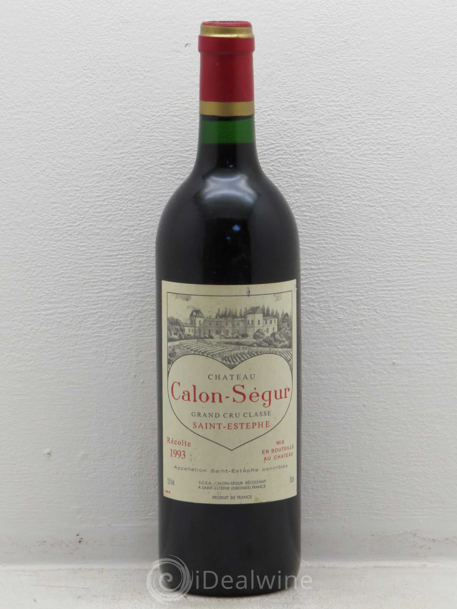 Château Calon Ségur 3ème Grand Cru Classé 1993 - Lot de 1 bouteille - 0