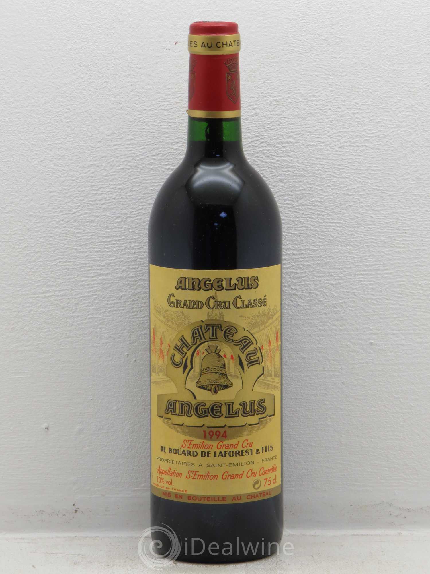 Château Angélus 1er Grand Cru Classé A 1994 - Lot de 1 bouteille - 0