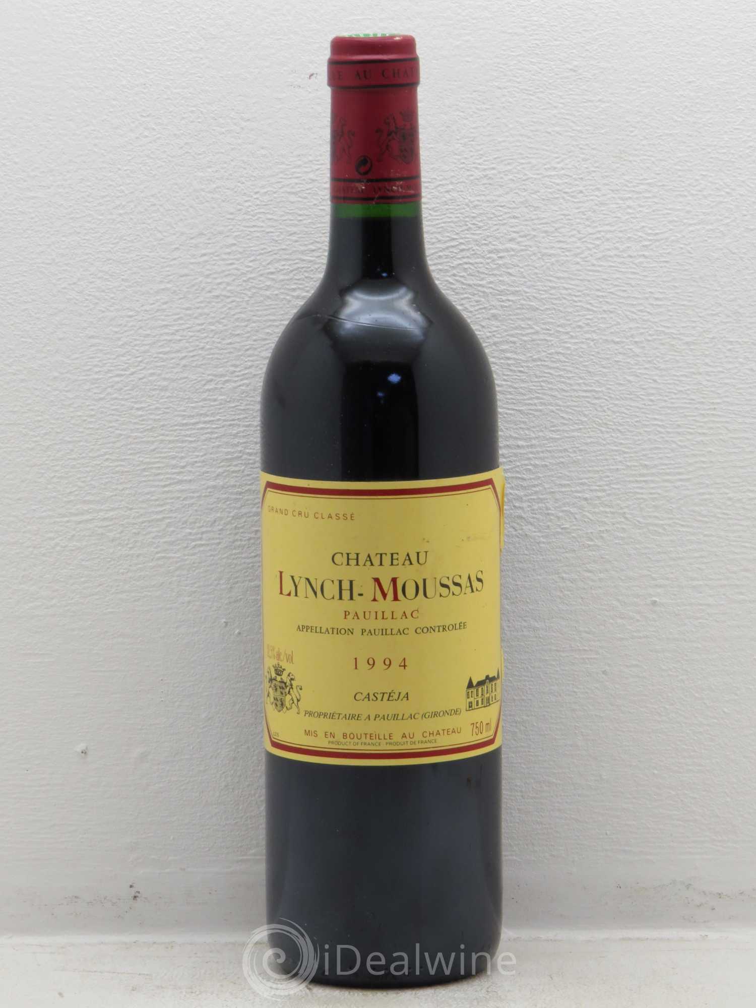 Château Lynch Moussas 5ème Grand Cru Classé 1994 - Lot de 1 bouteille - 0