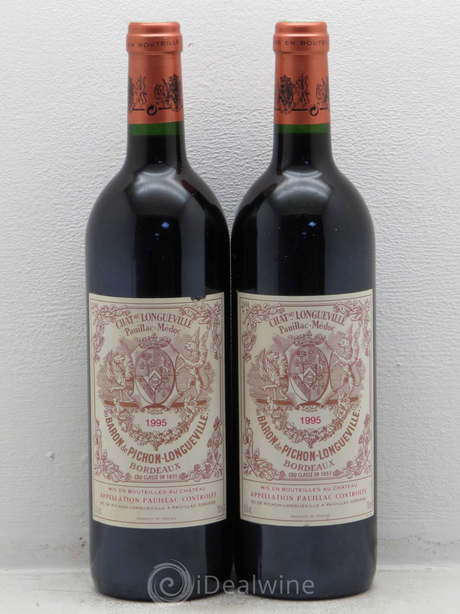 Pichon Longueville Baron 2ème Grand Cru Classé 1995 - Lot de 2 bouteilles - 0