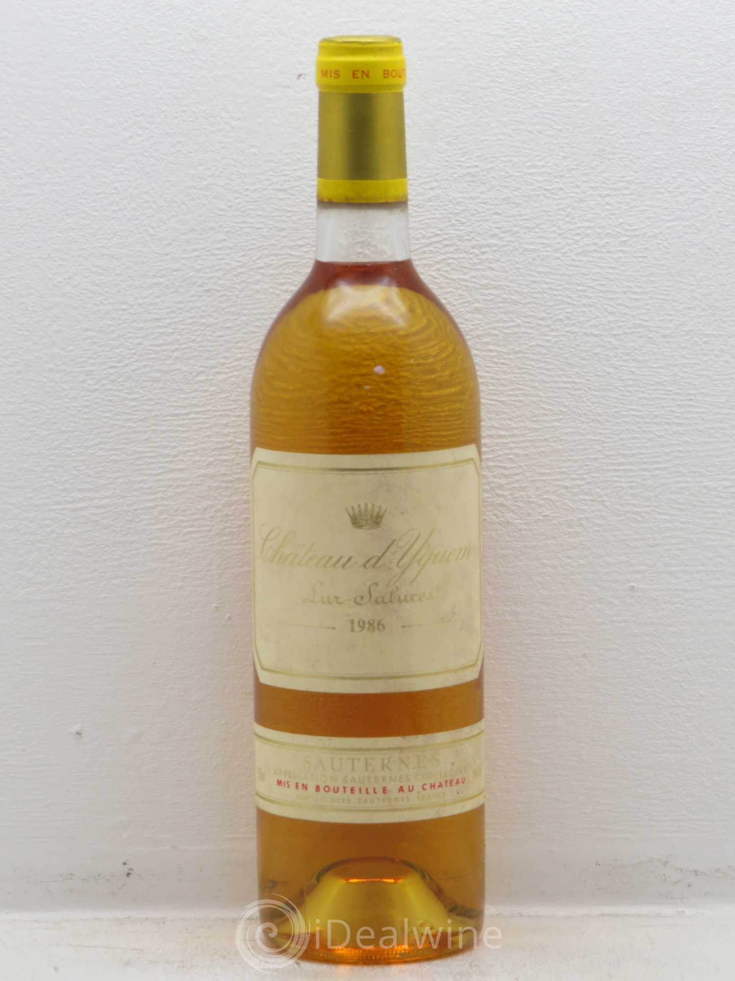 Château d' Yquem 1er Cru Classé Supérieur 1986 - Lotto di 1 bottiglia - 0