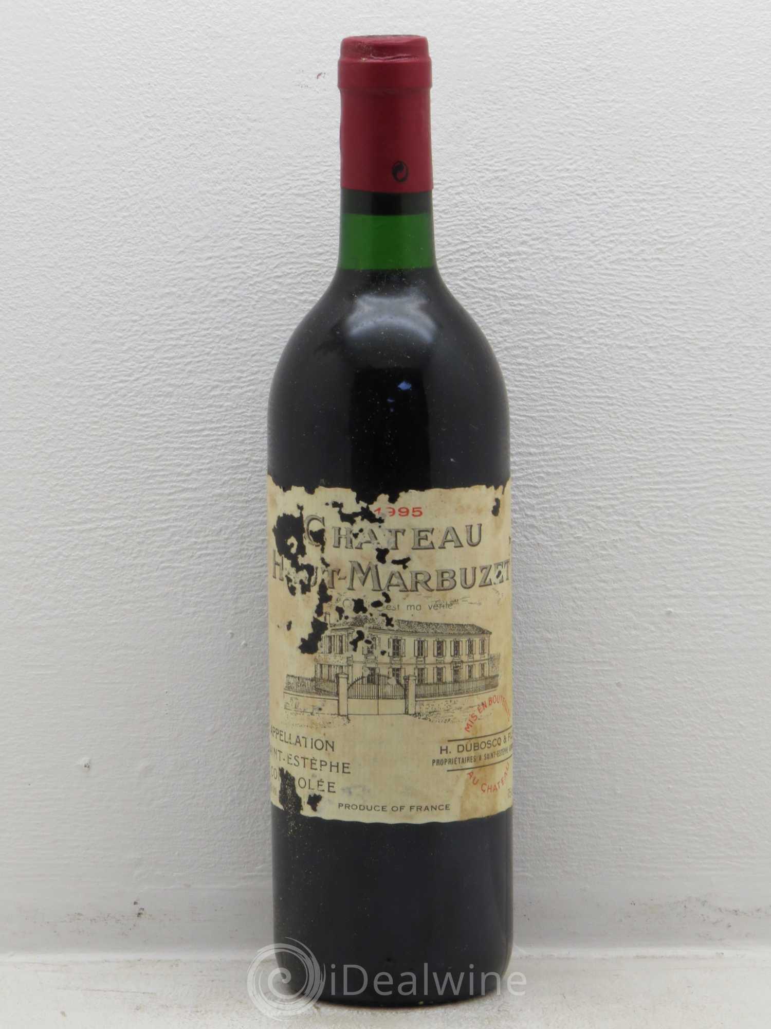 Château Haut Marbuzet 1995 - Lot de 1 bouteille - 0