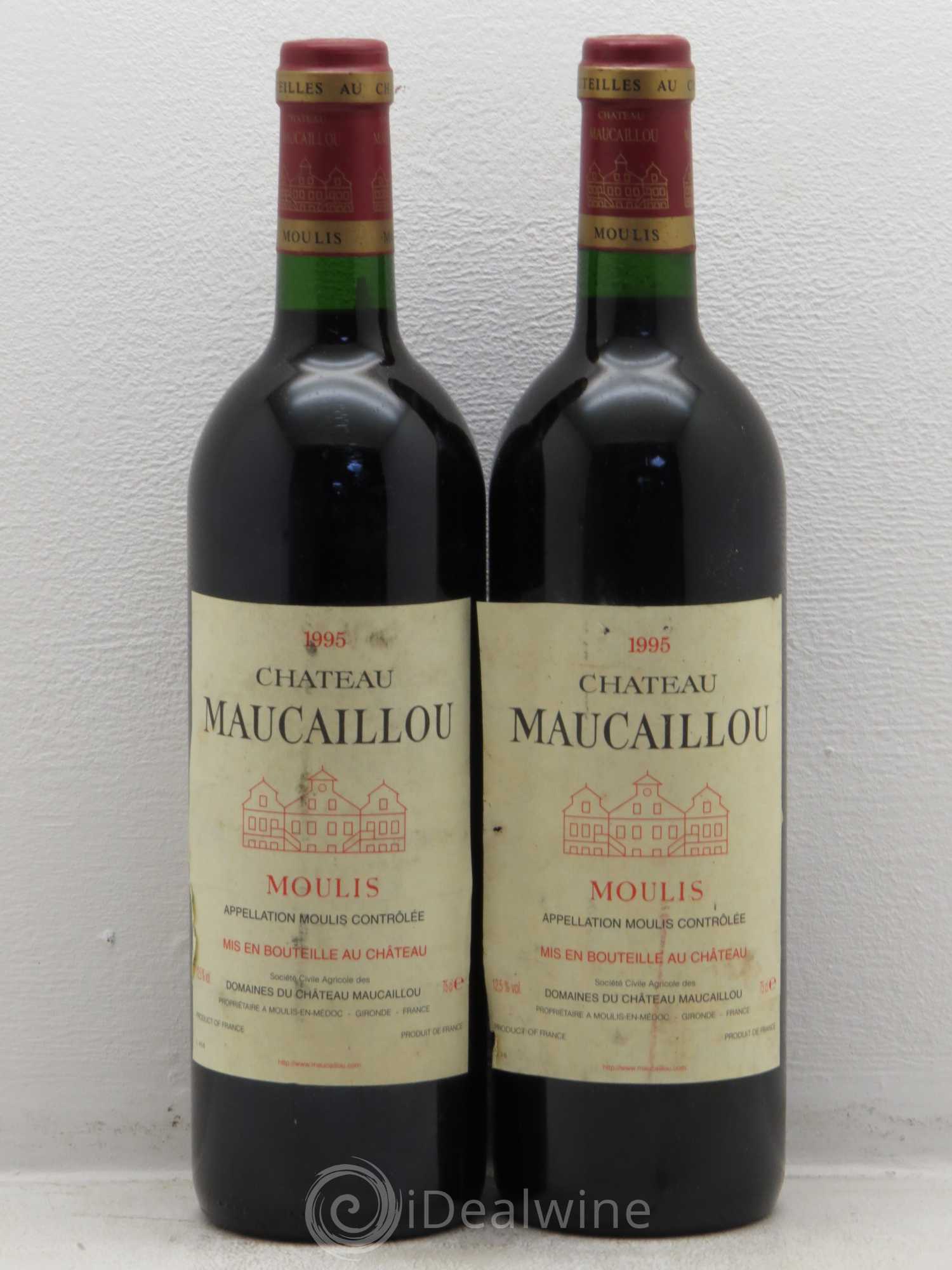 Château Maucaillou 1995 - Lot de 2 bouteilles - 0