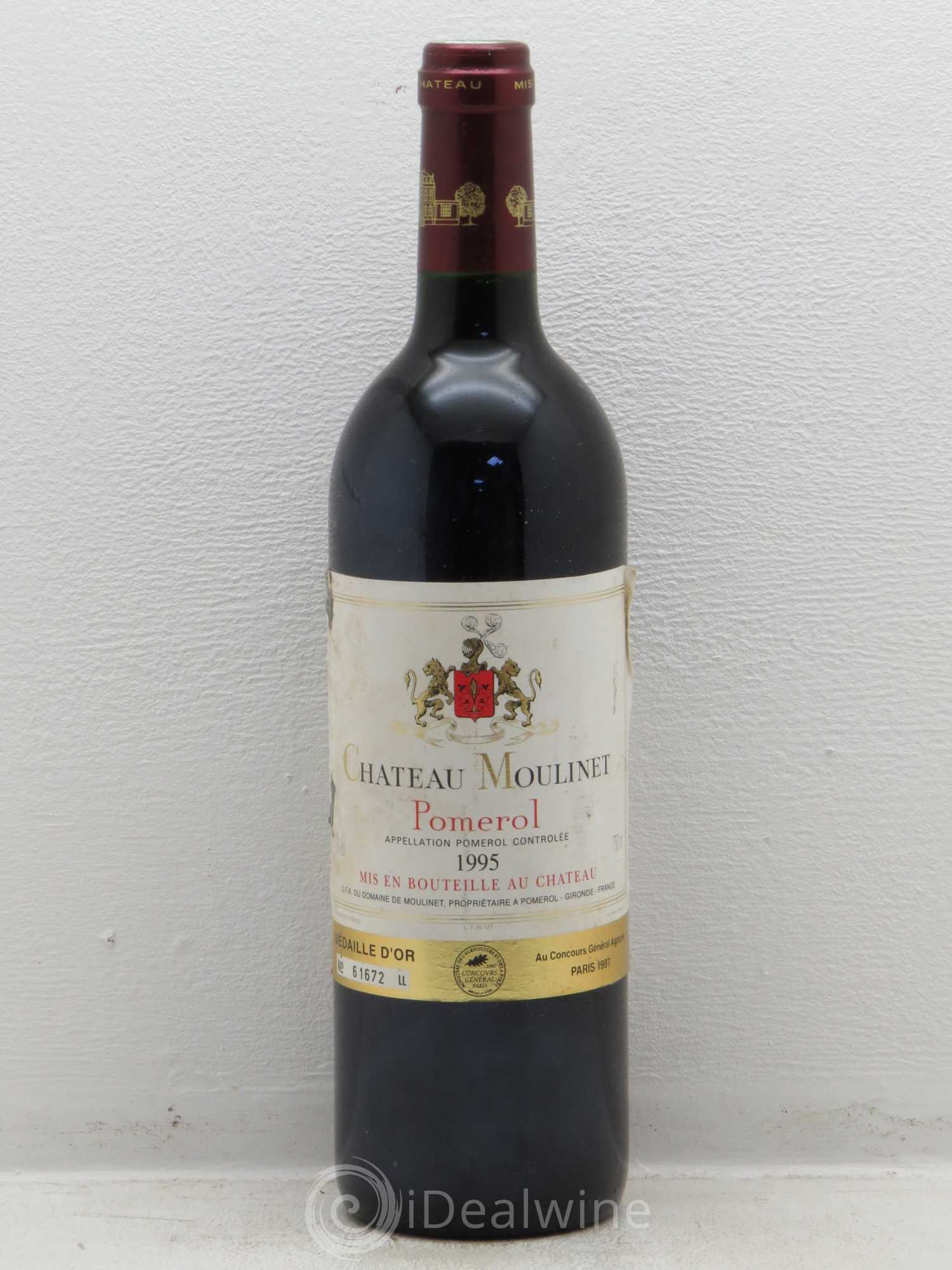 Château Moulinet 1995 - Lot de 1 bouteille - 0